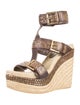Alexander McQueen Leather Studded Accents Espadrilles