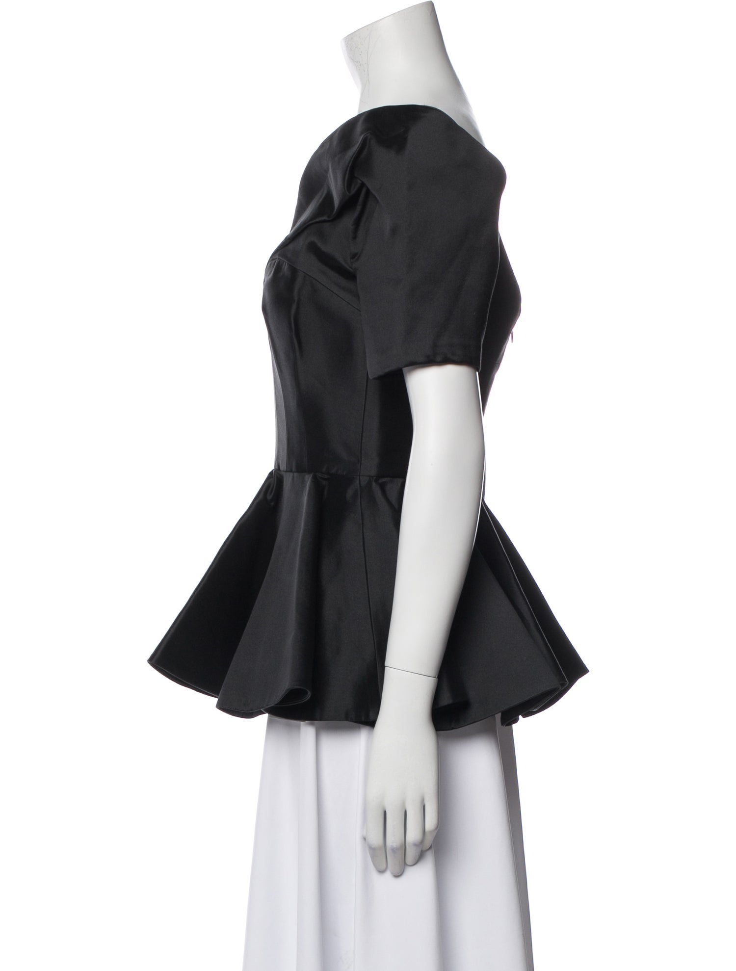 Alexander McQueen Silk V-Neck Blouse