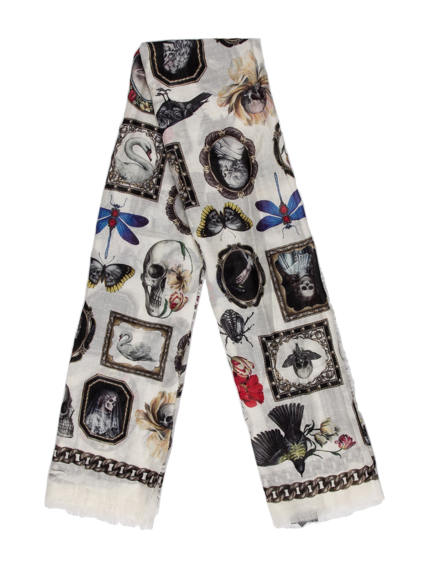 Alexander McQueen Printed Scarf w/ Tags