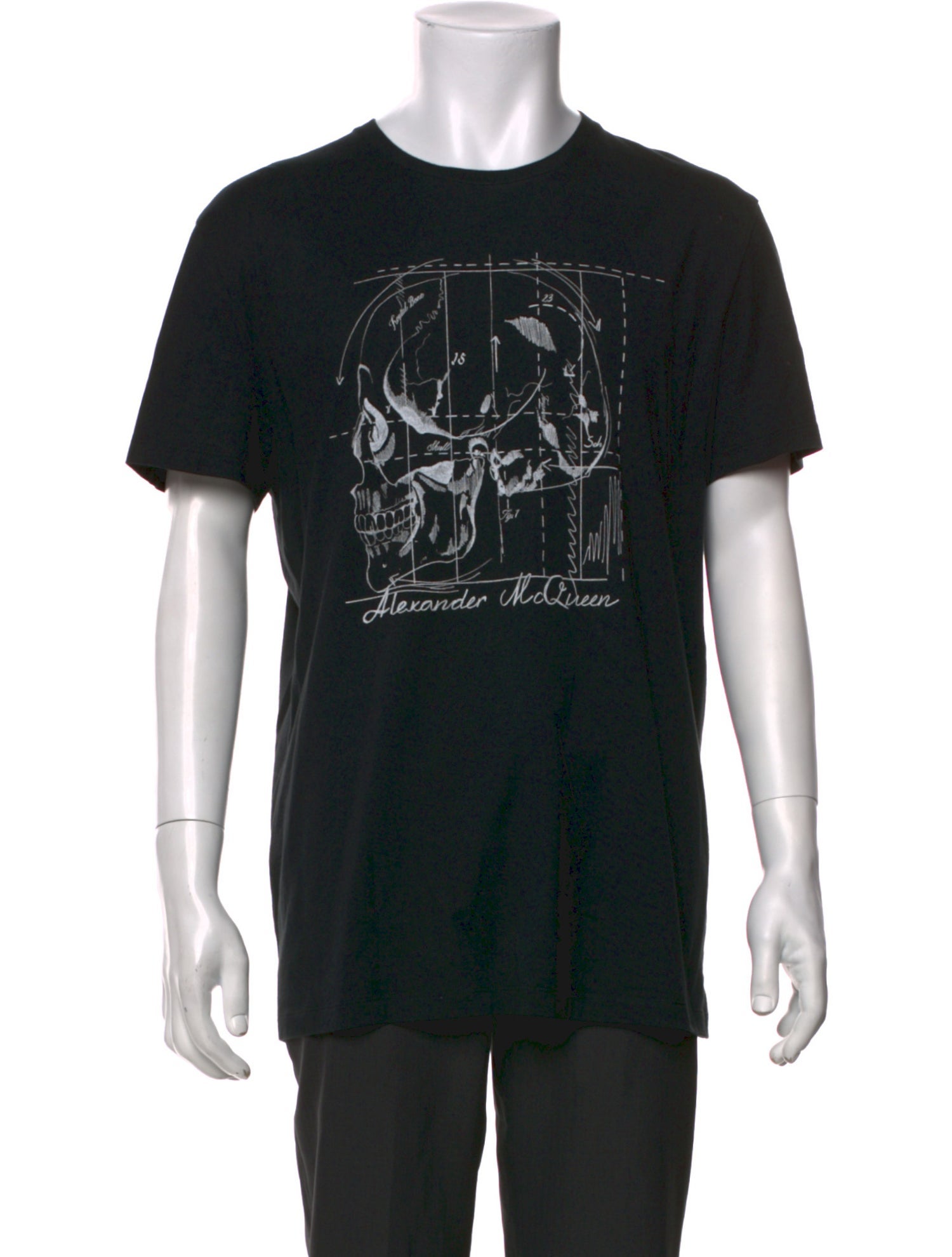 Alexander McQueen Graphic Print Crew Neck T-Shirt