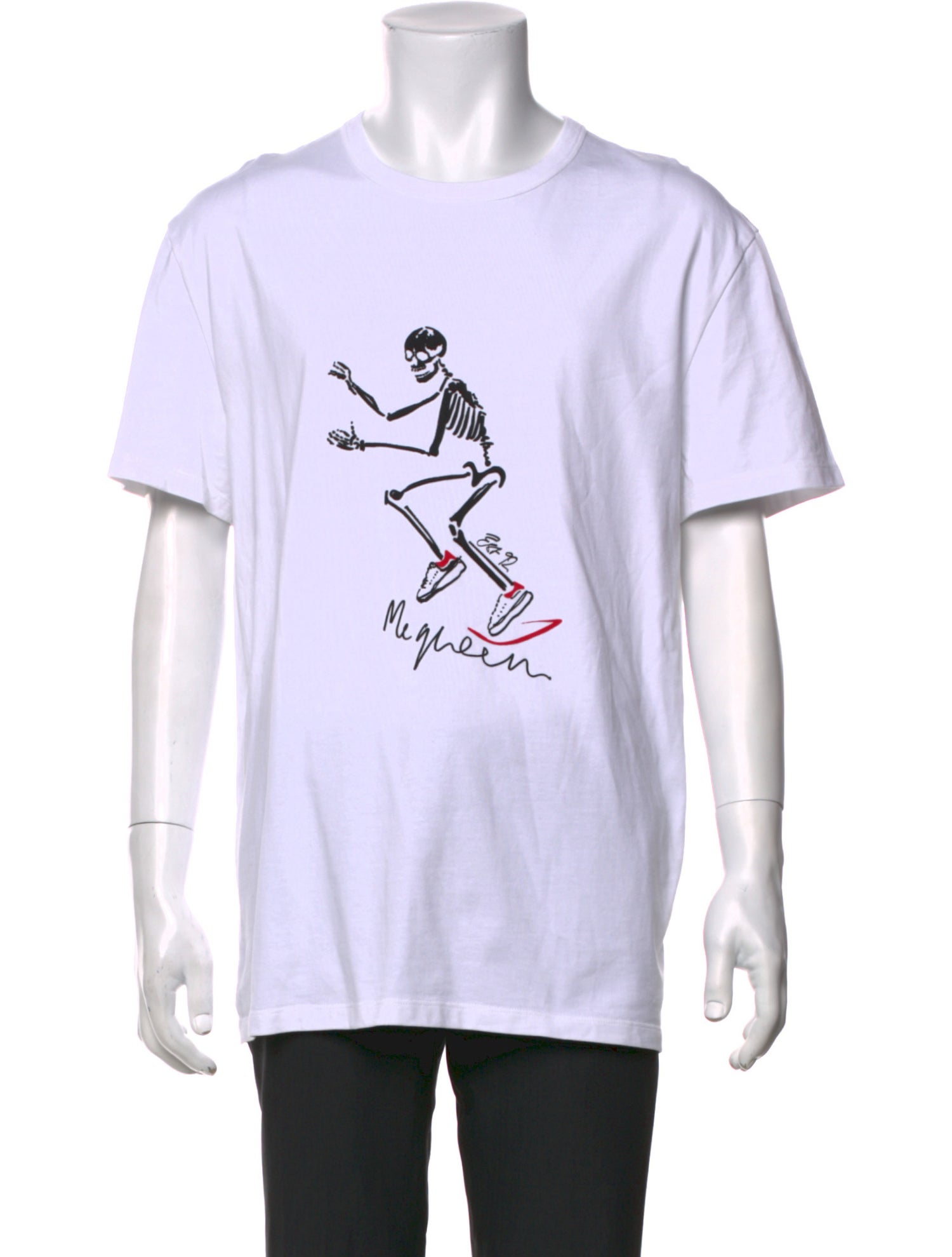 Alexander McQueen Graphic Print Crew Neck T-Shirt