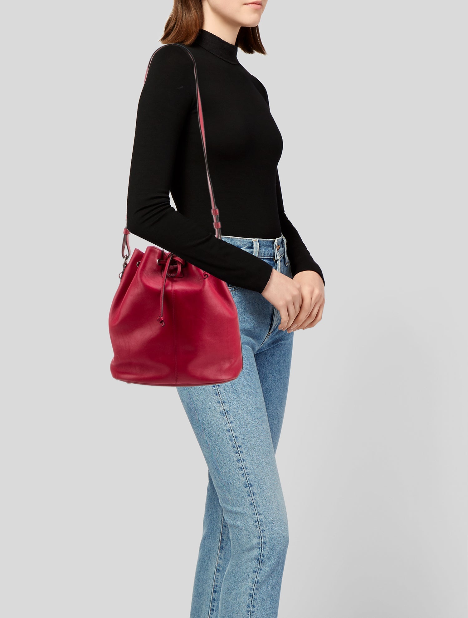 Alexander McQueen Leather Bucket Bag