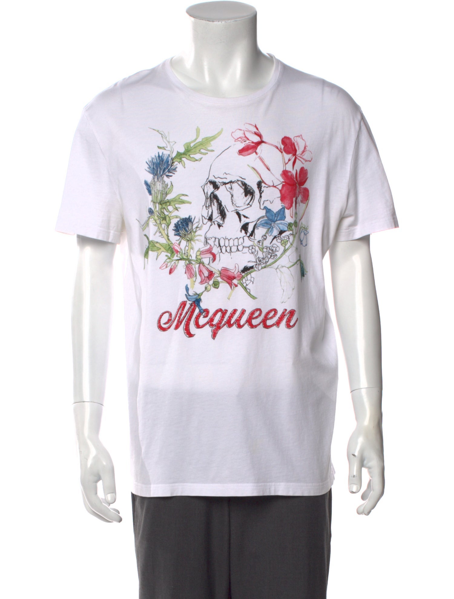 Alexander McQueen Graphic Print Crew Neck T-Shirt