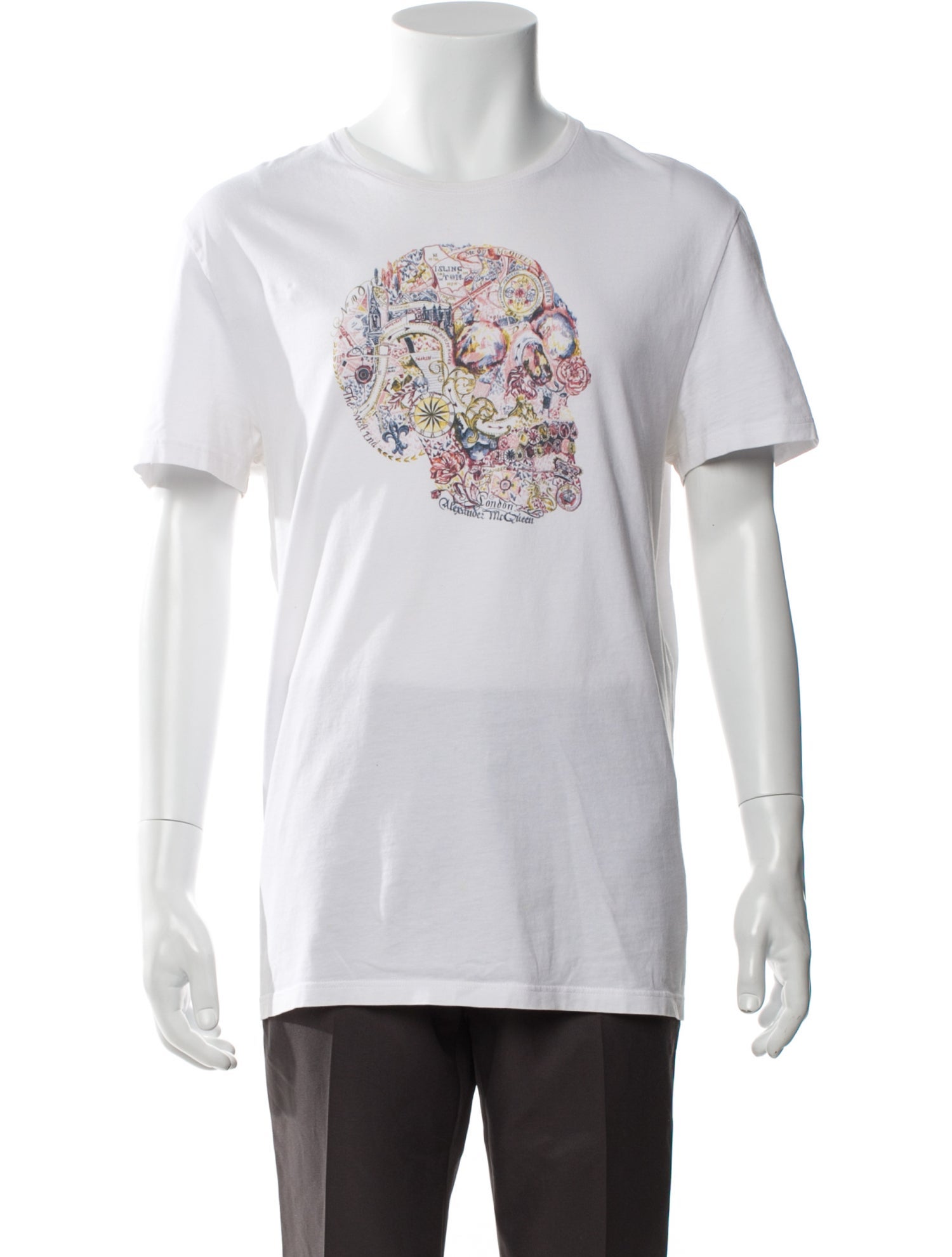 Alexander McQueen Graphic Print Crew Neck T-Shirt