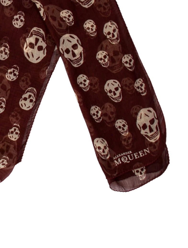 Alexander McQueen Silk Skull Scarf