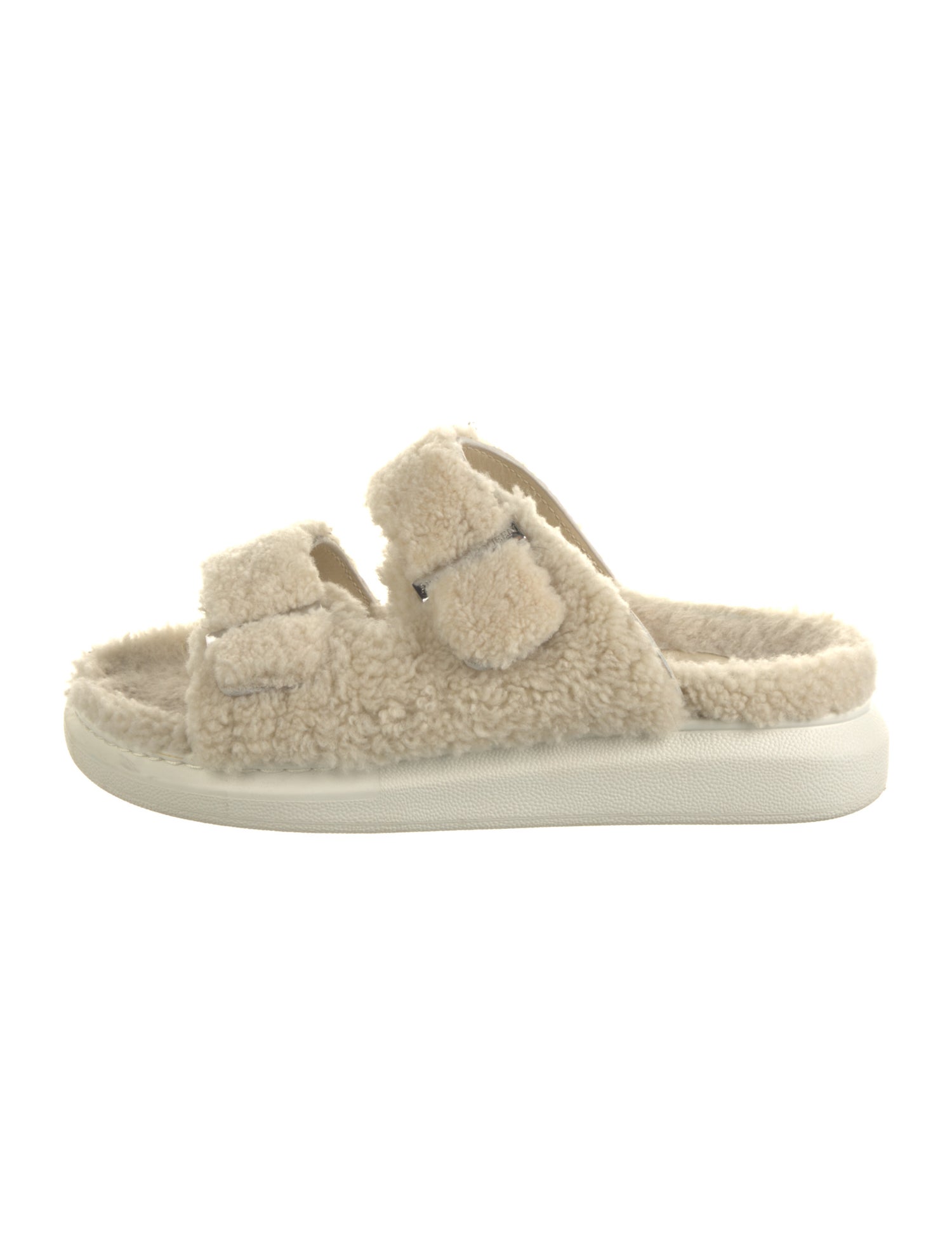 Alexander McQueen Shearling Slides