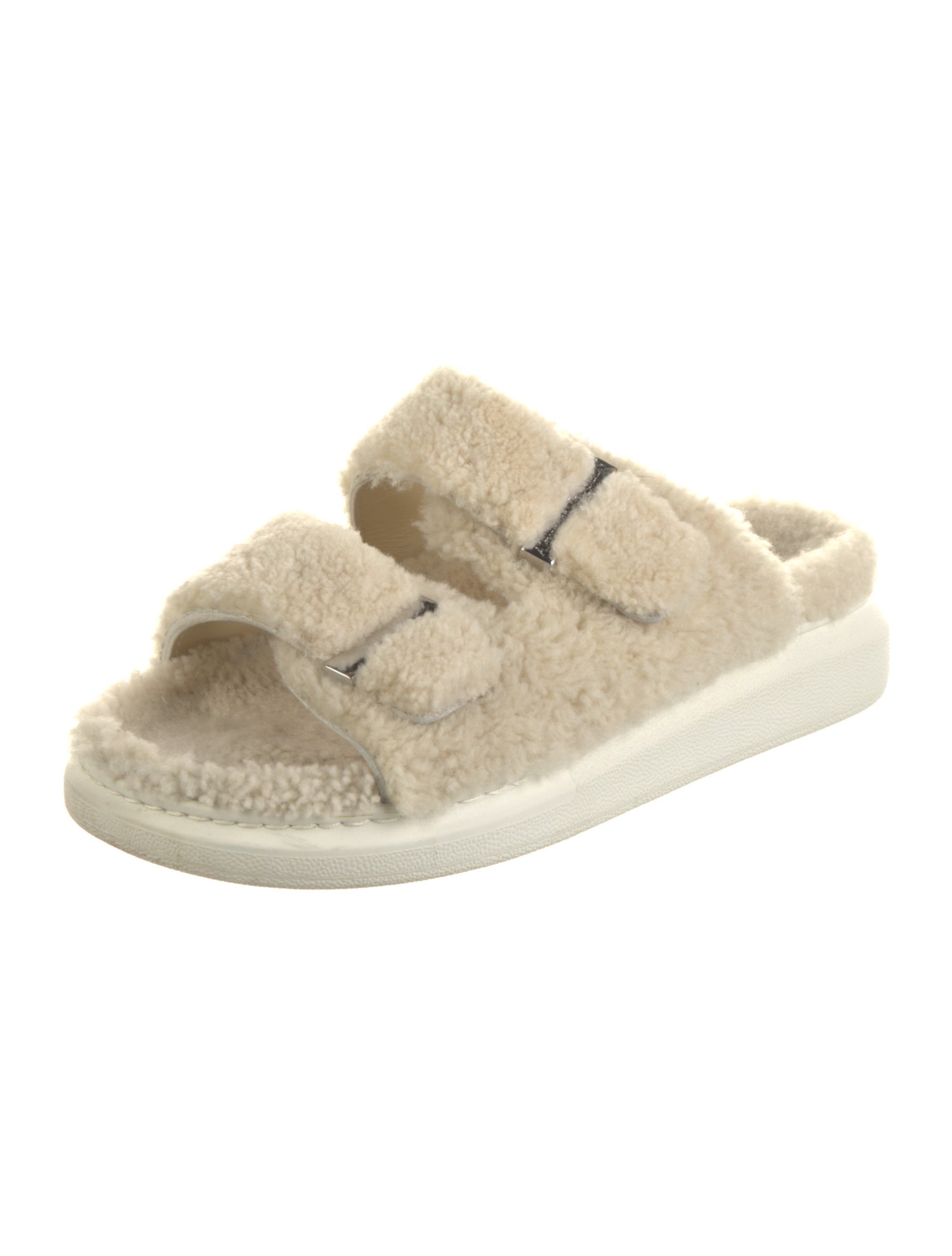 Alexander McQueen Shearling Slides