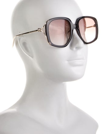 Alexander McQueen Square Tinted Sunglasses