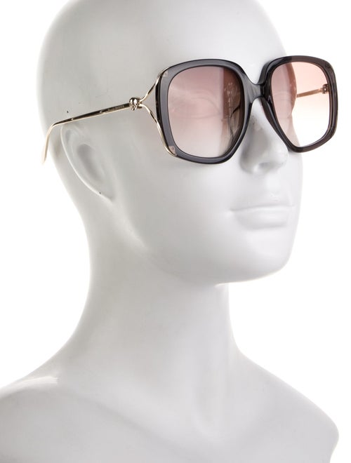 Alexander McQueen Square Tinted Sunglasses