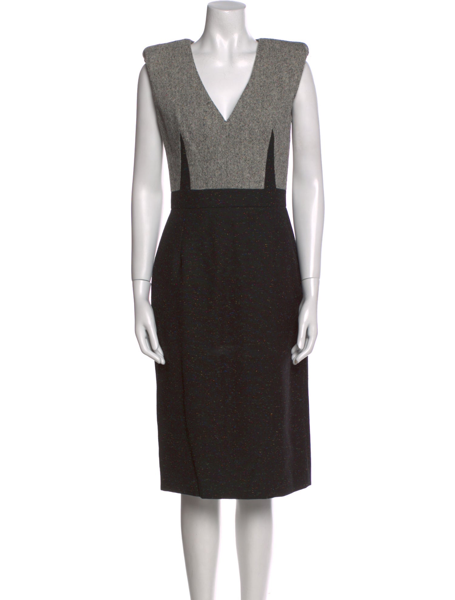 Alexander McQueen Wool Midi Length Dress