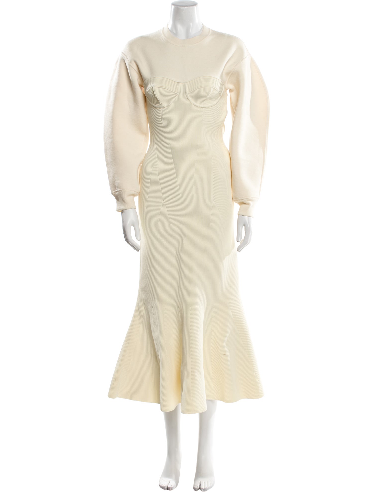 Alexander McQueen Wool Long Dress