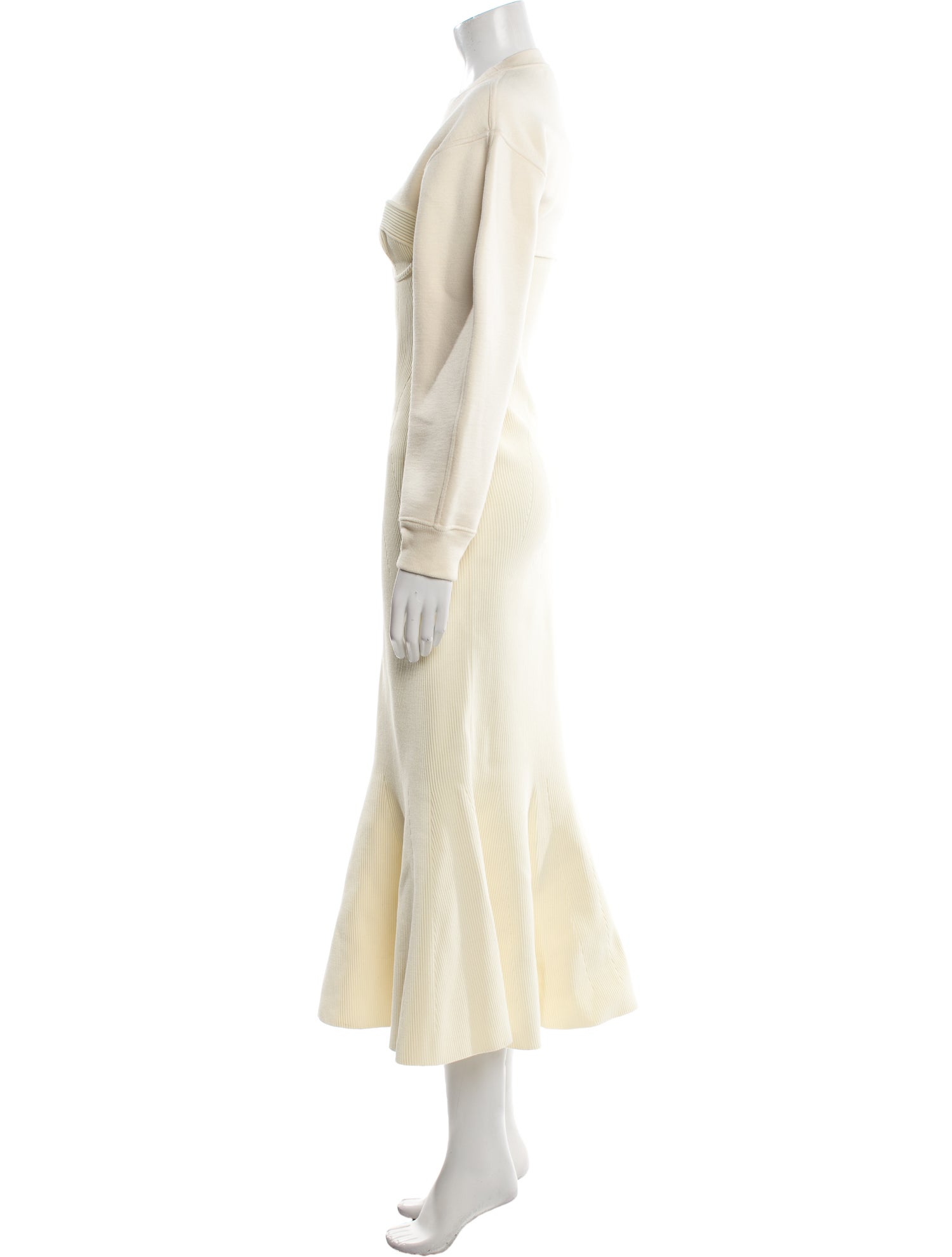 Alexander McQueen Wool Long Dress