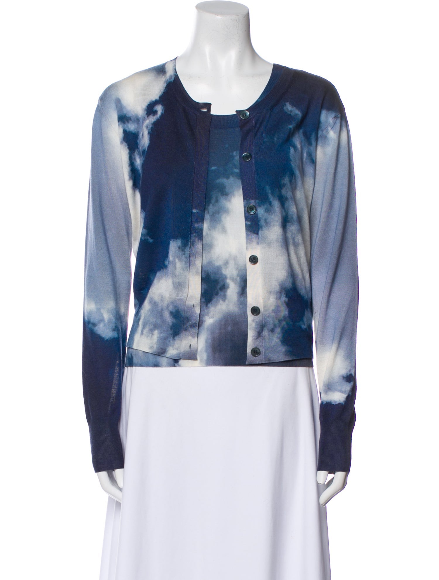 Alexander McQueen Wool Tie-Dye Print Set