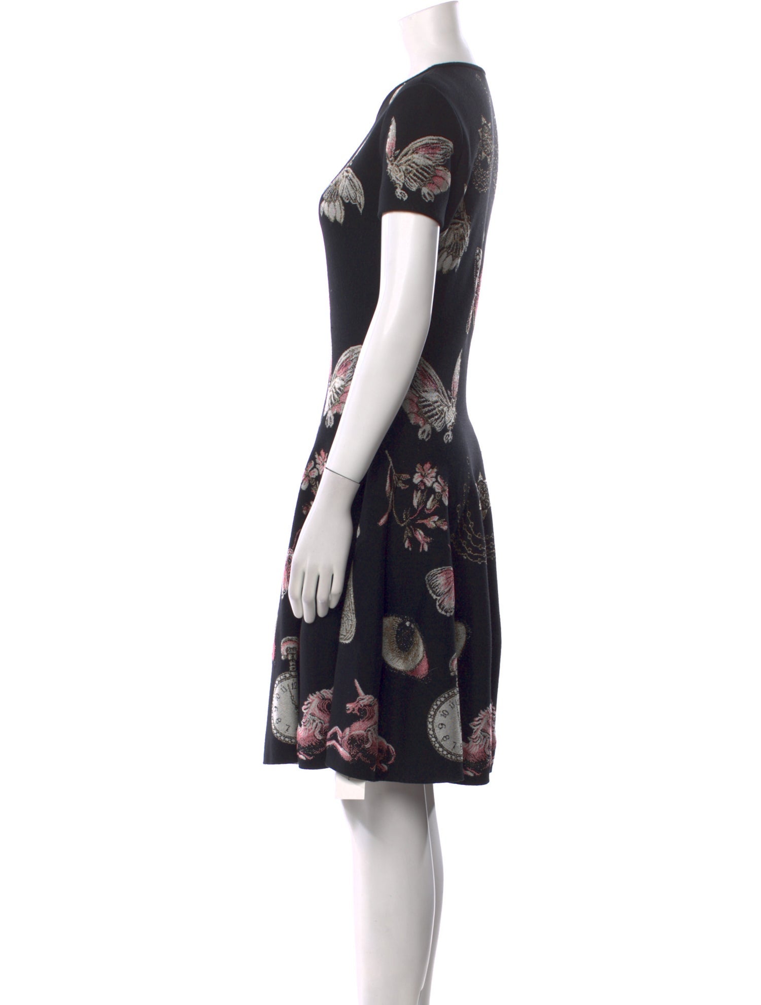 Alexander McQueen Wool Knee-Length Dress