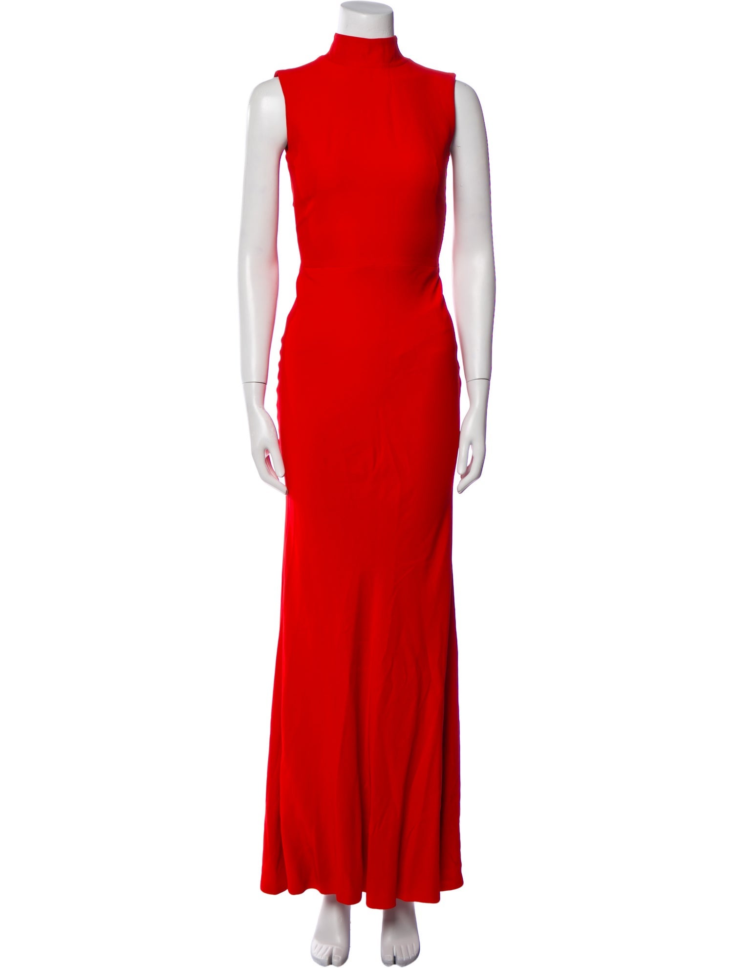 Alexander McQueen Mock Neck Long Dress