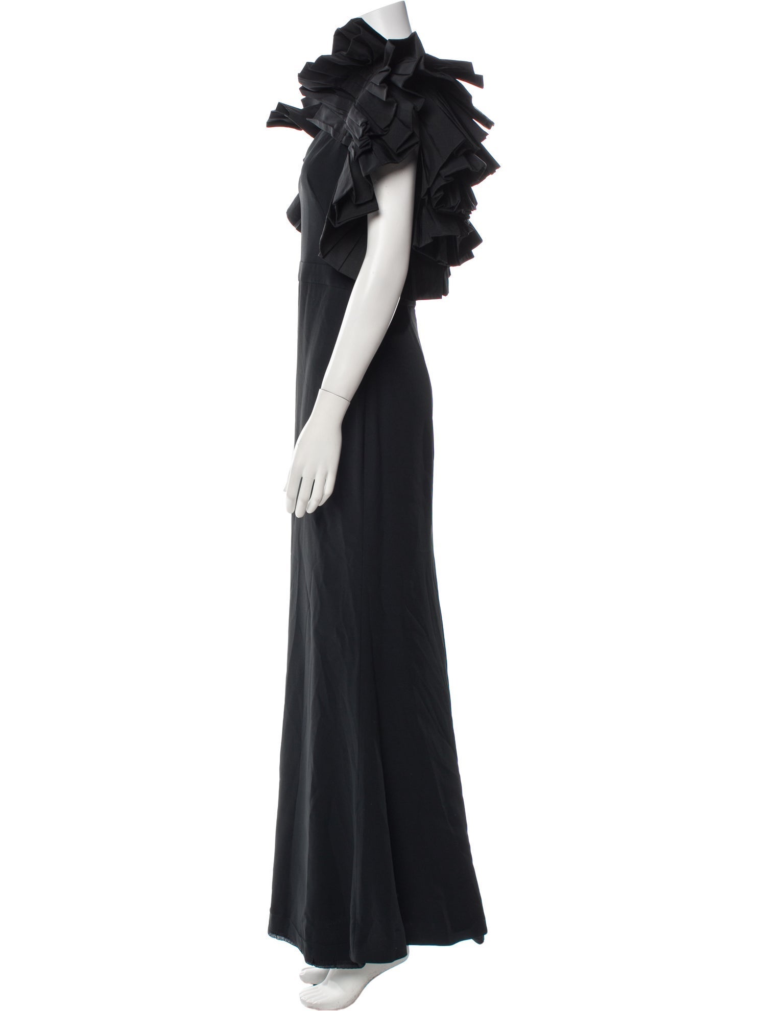 Alexander McQueen V-Neck Long Dress