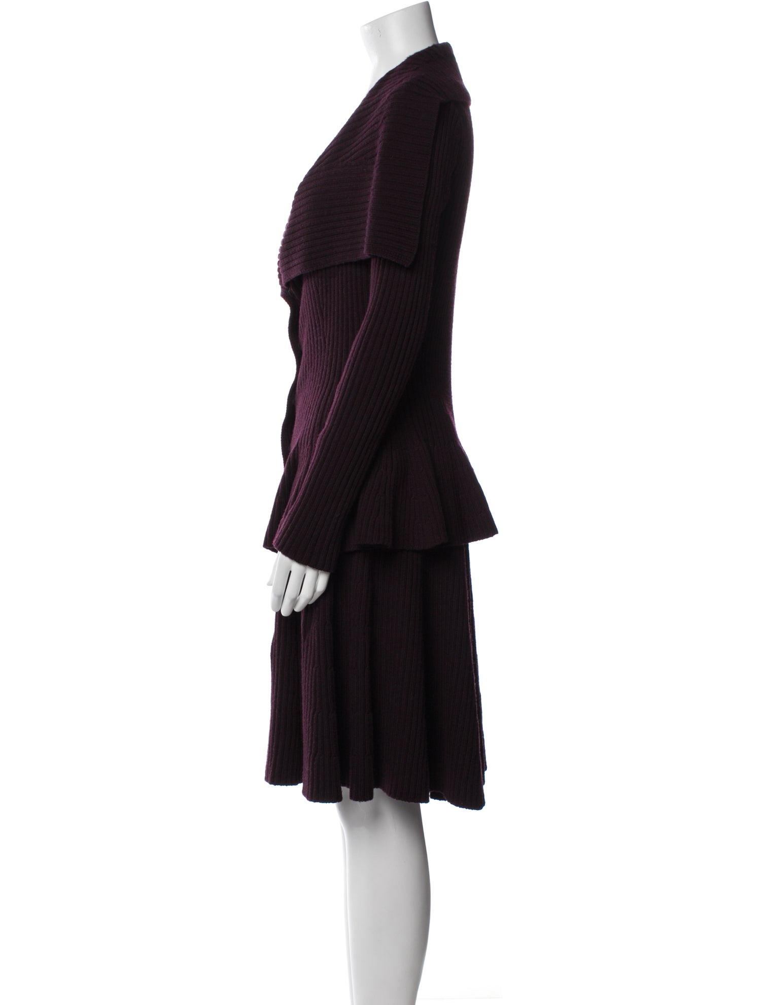 Alexander McQueen Wool Skirt Set