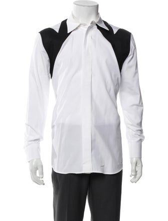 Alexander McQueen Long Sleeve Tuxedo Shirt
