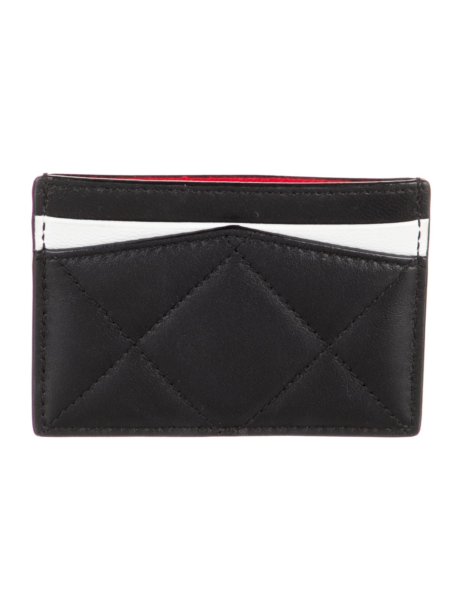 Alexander McQueen Leather Printed Card Holder