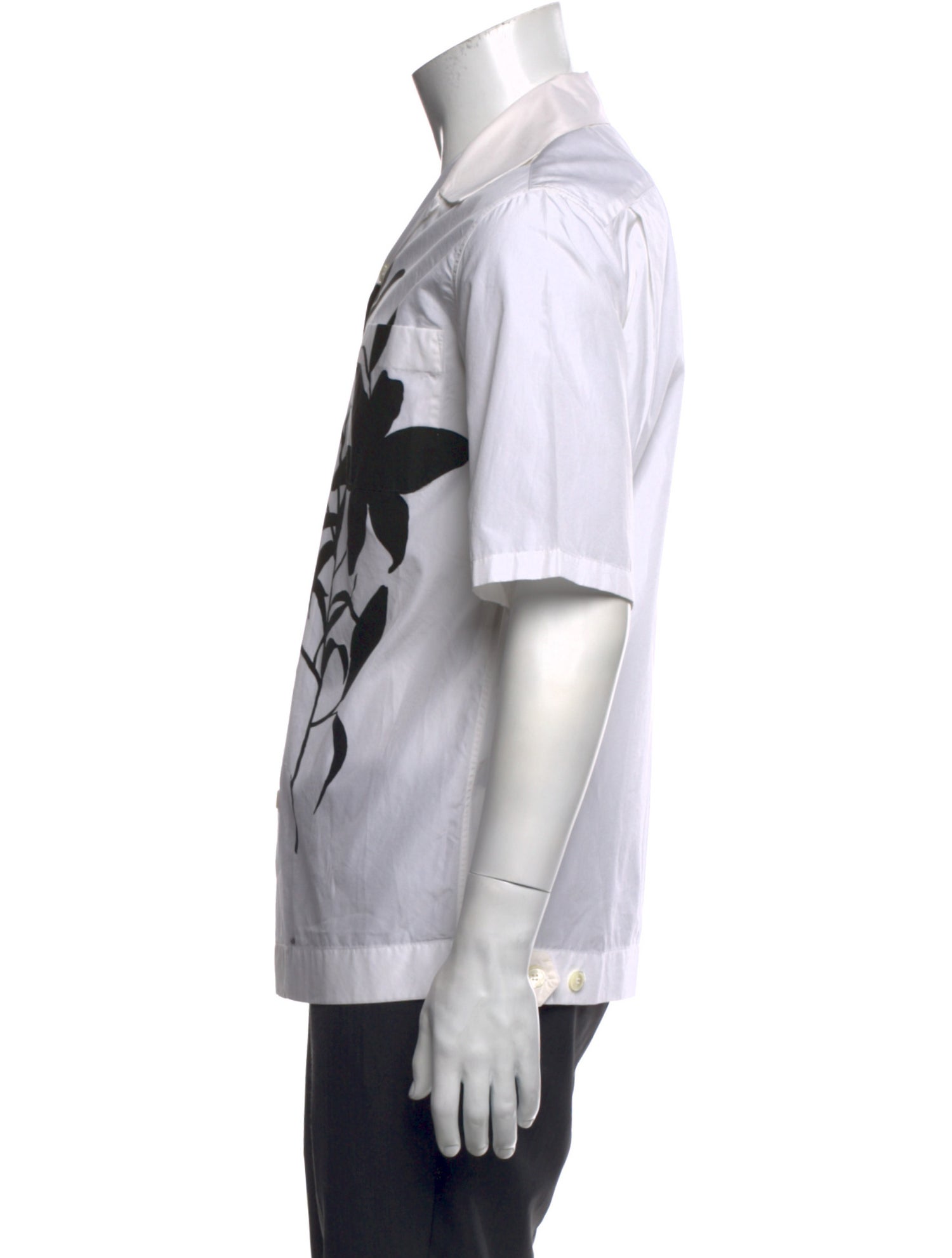 Alexander McQueen Floral Print Short Sleeve Shirt