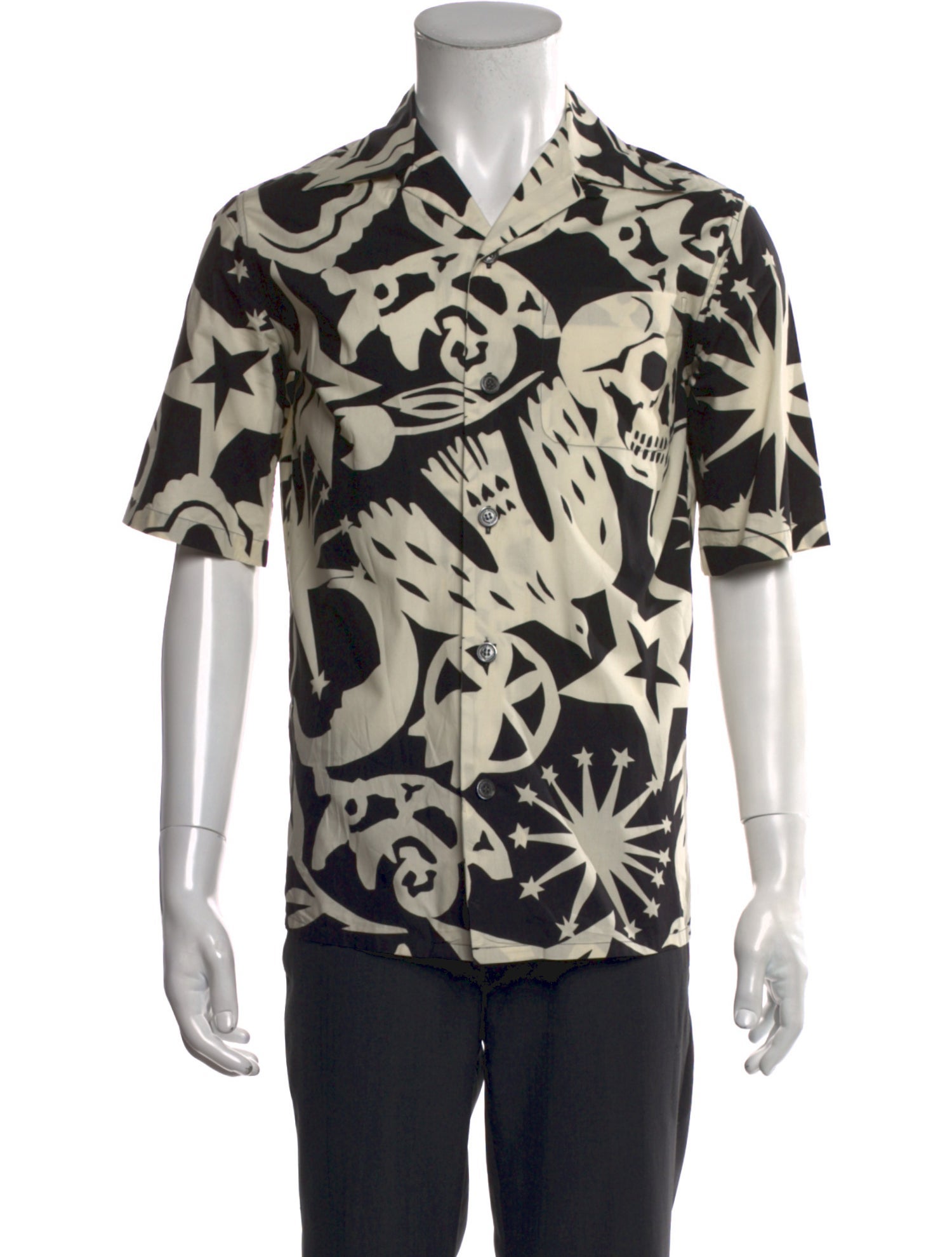Alexander McQueen Printed Short Sleeve Shirt