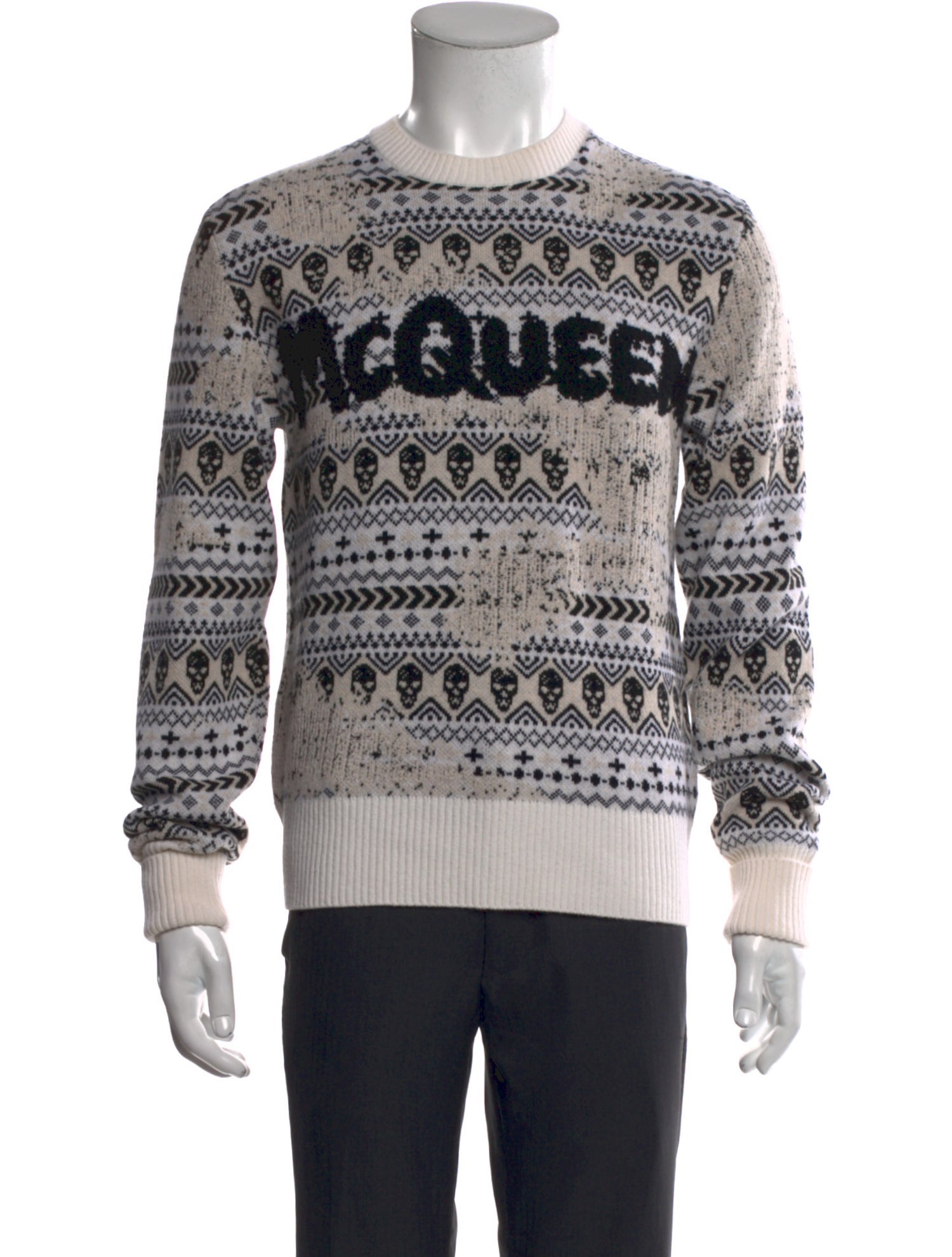 Alexander McQueen Wool Printed Sweatshirt w/ Tags