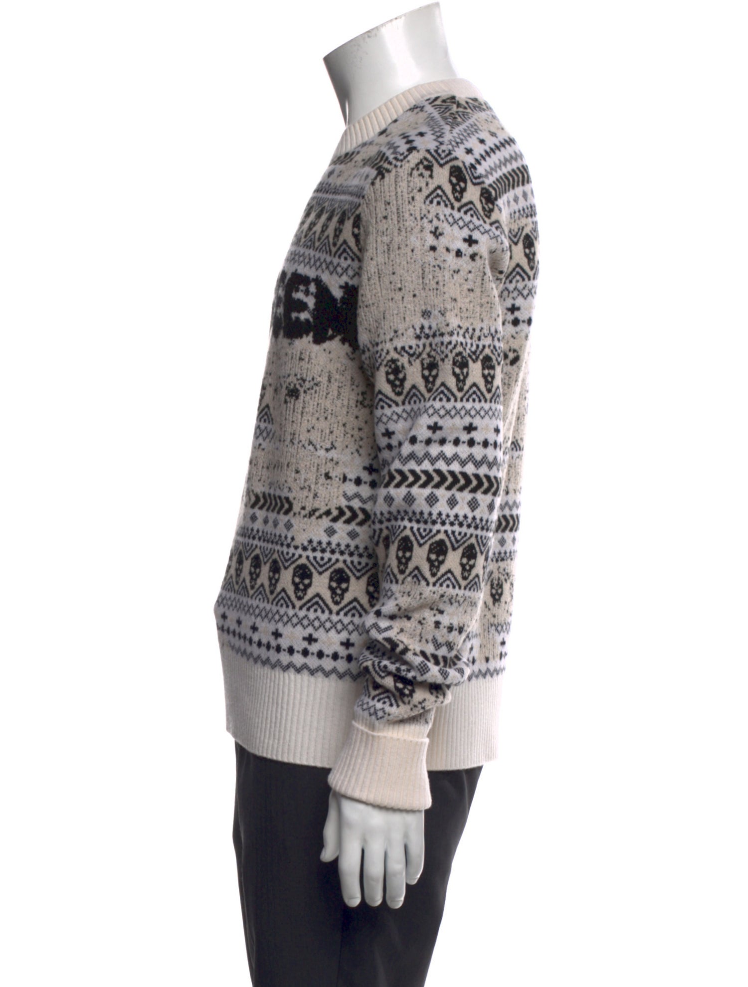 Alexander McQueen Wool Printed Sweatshirt w/ Tags