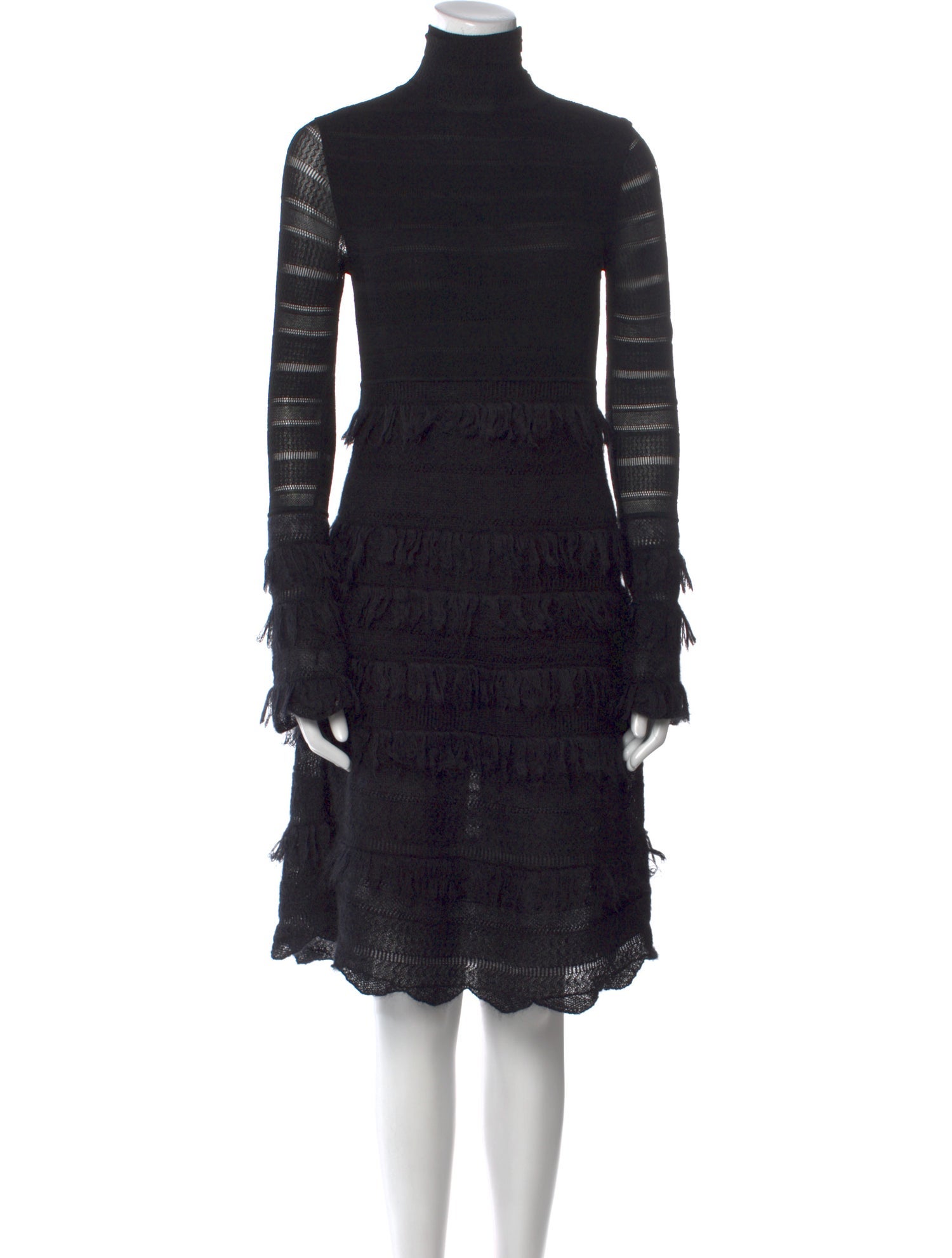 Alexander McQueen Striped Knee-Length Dress