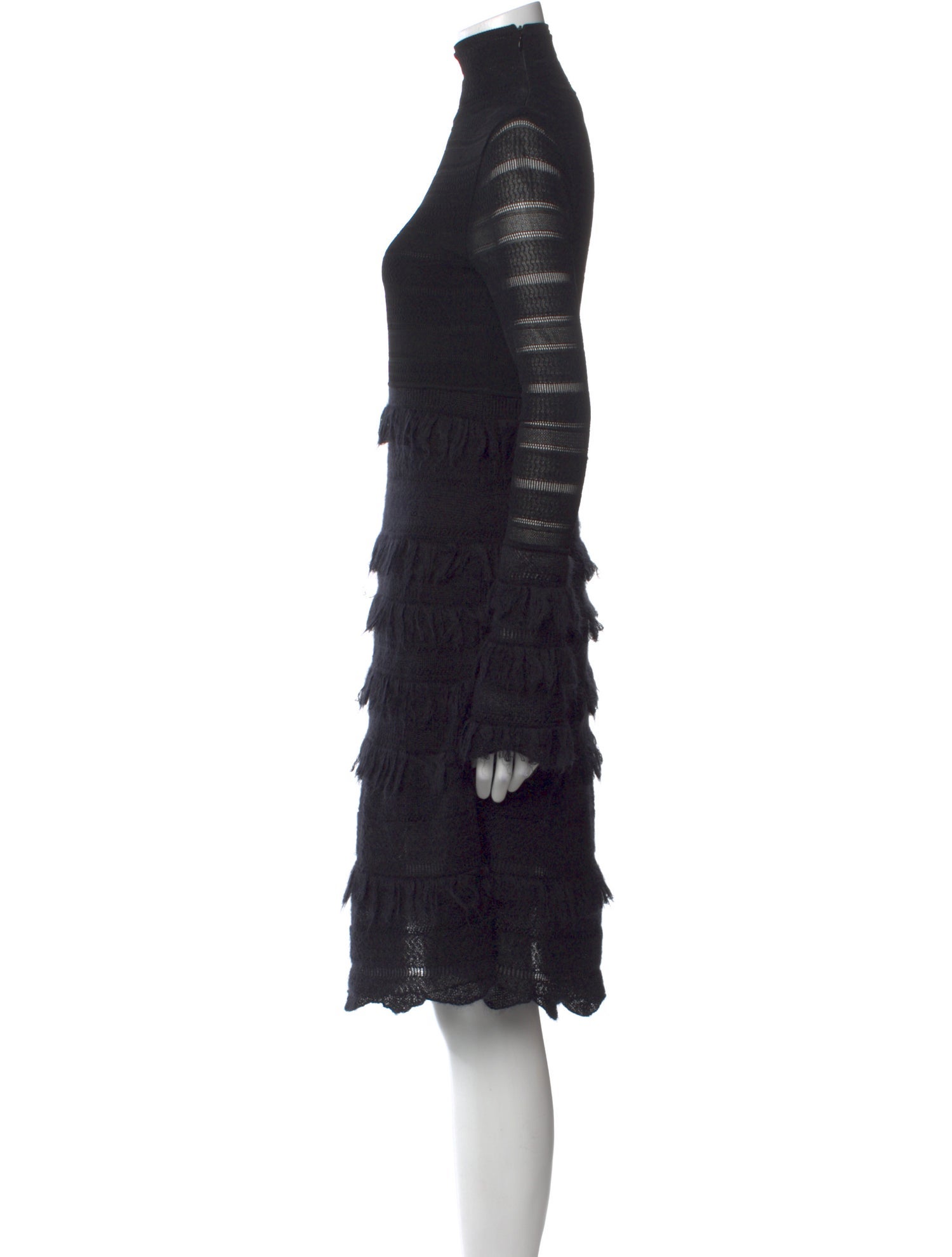 Alexander McQueen Striped Knee-Length Dress