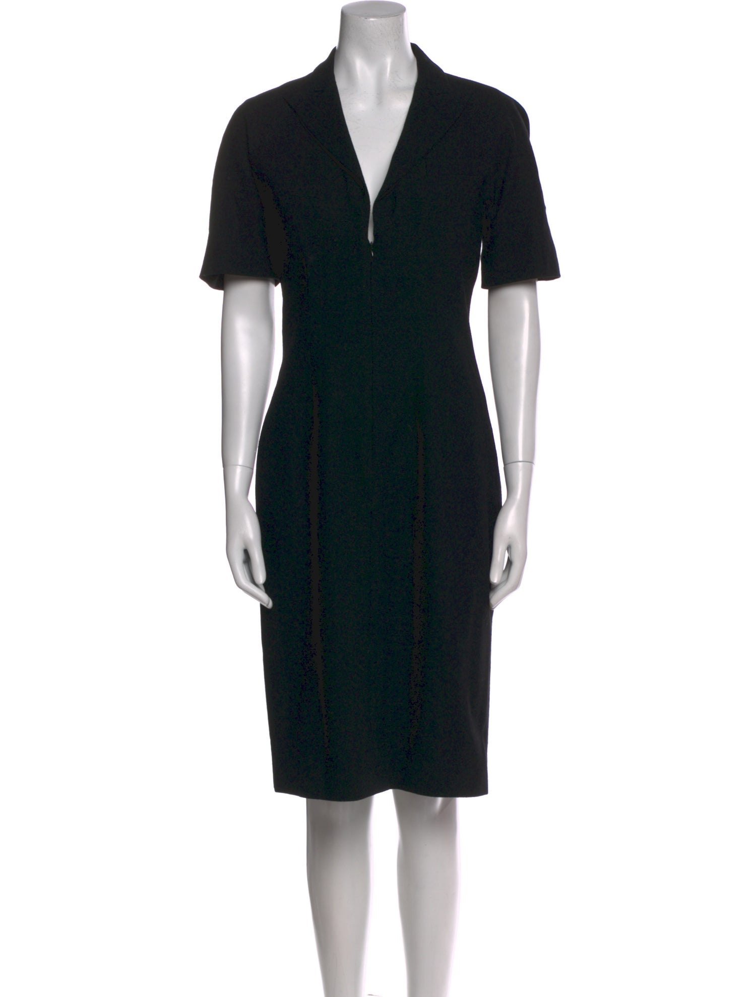 Alexander McQueen Wool Knee-Length Dress