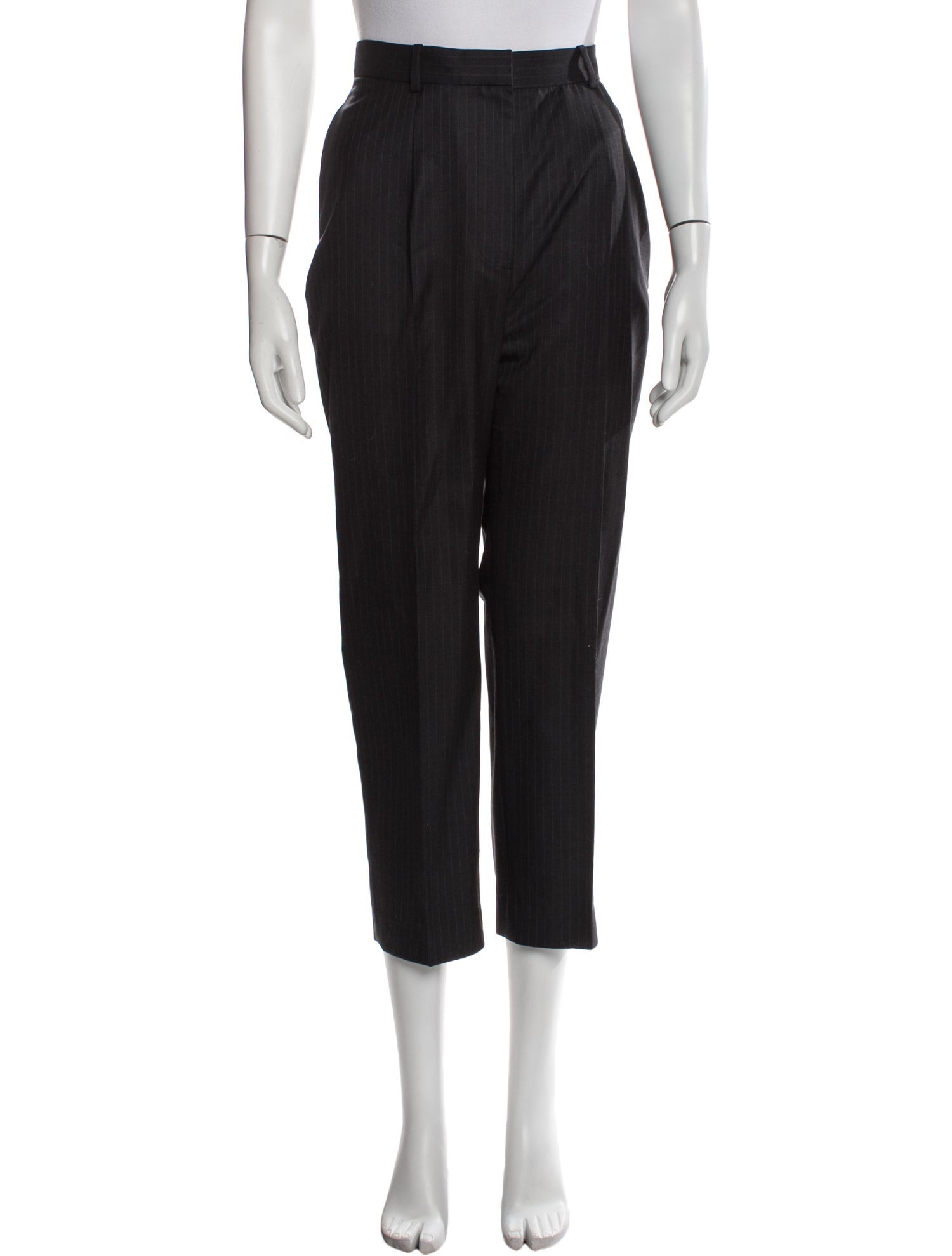 Alexander McQueen Wool Straight Leg Pants