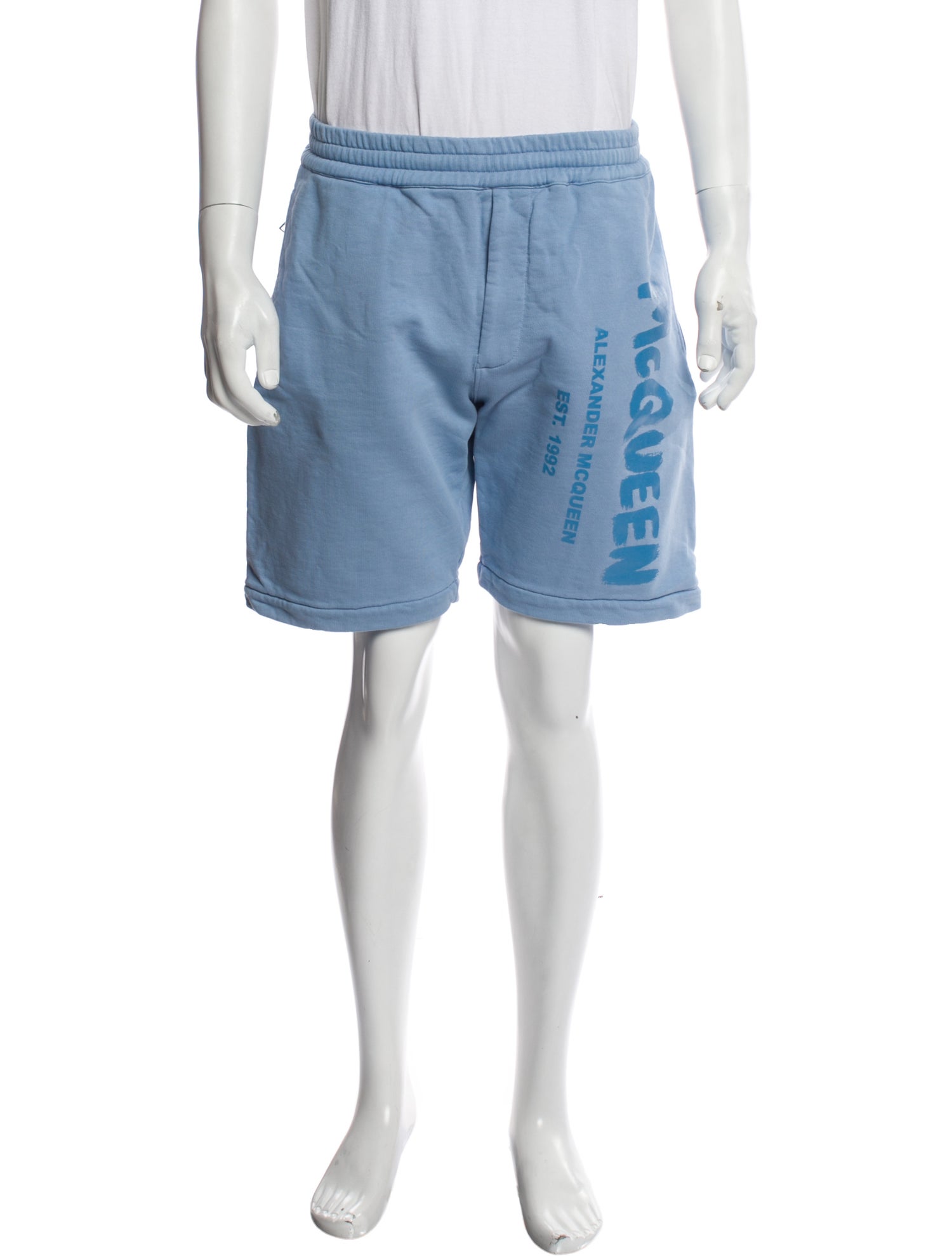 Alexander McQueen Graphic Print Jogger Shorts