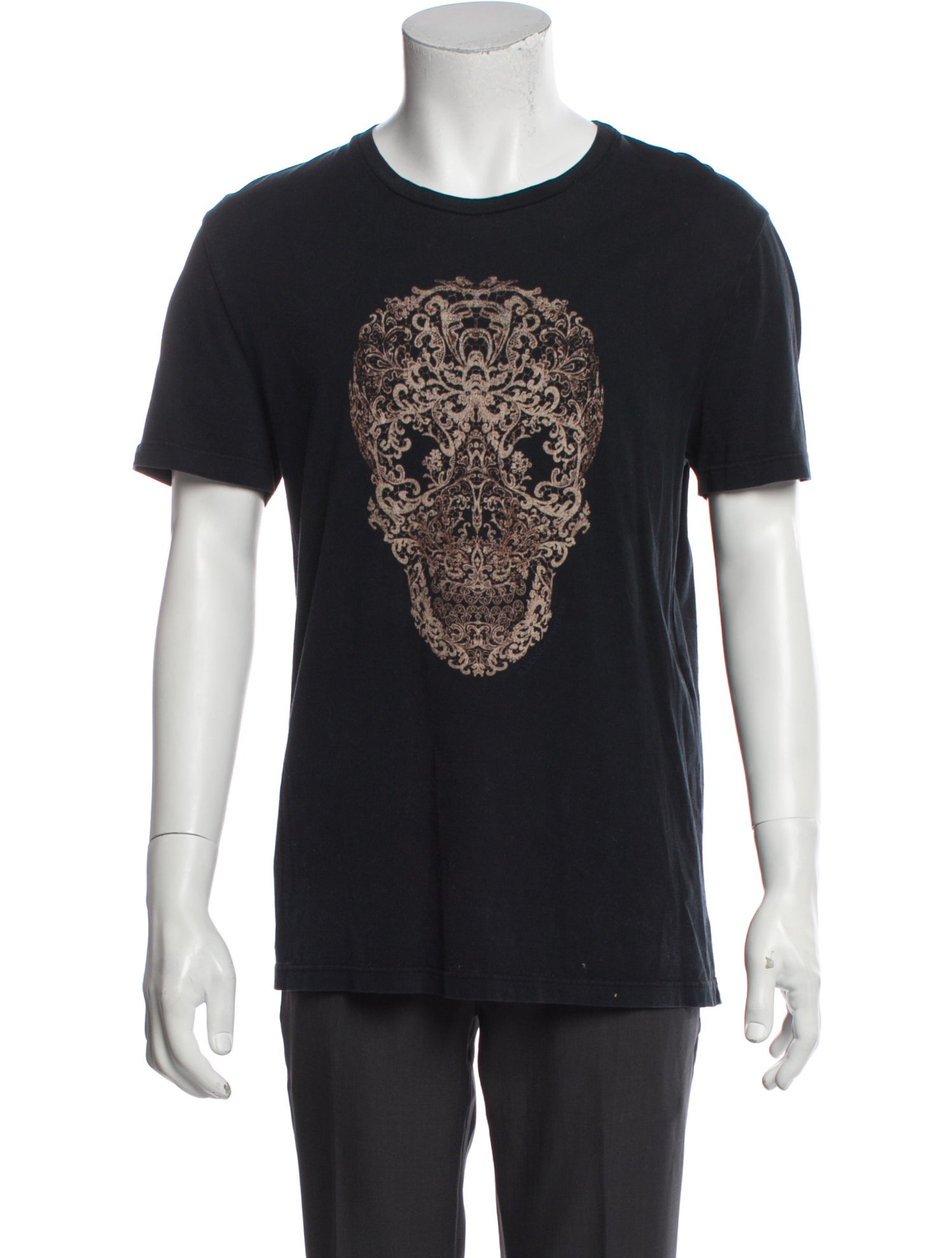 Alexander McQueen Animal Print Crew Neck T-Shirt
