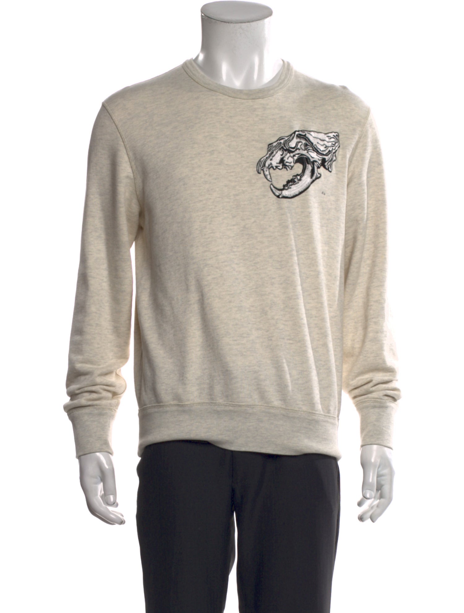 Alexander McQueen Graphic Print Crew Neck Sweatshirt