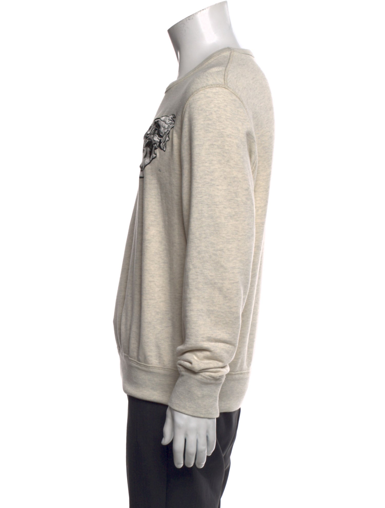 Alexander McQueen Graphic Print Crew Neck Sweatshirt