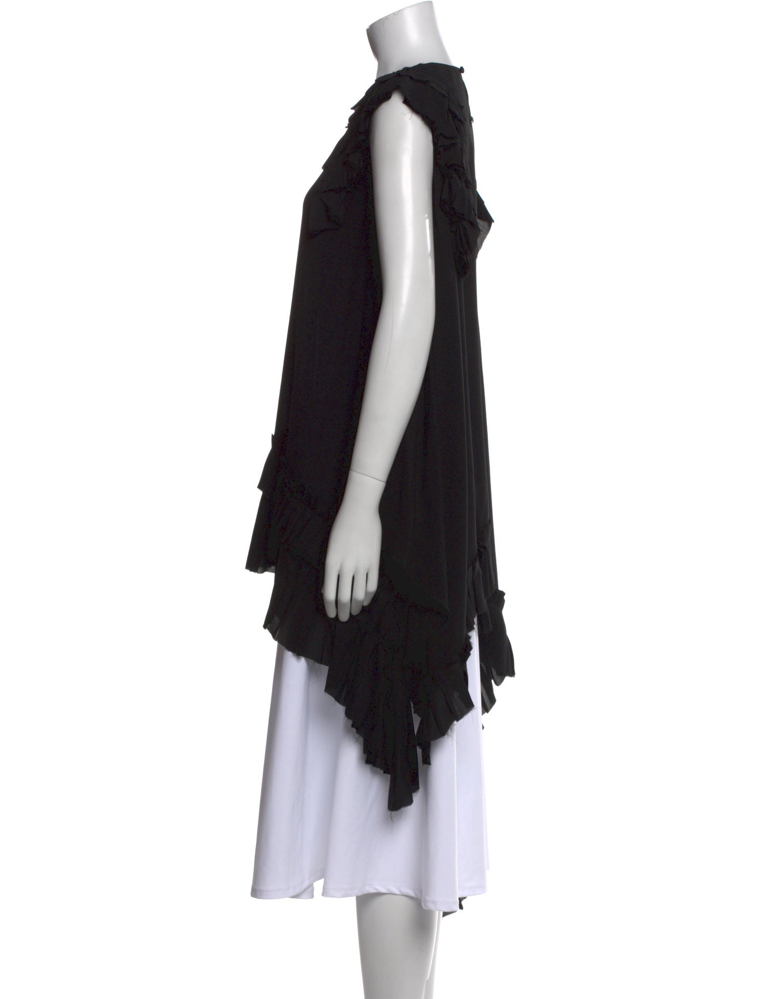 Alexander McQueen Silk Crew Neck Tunic