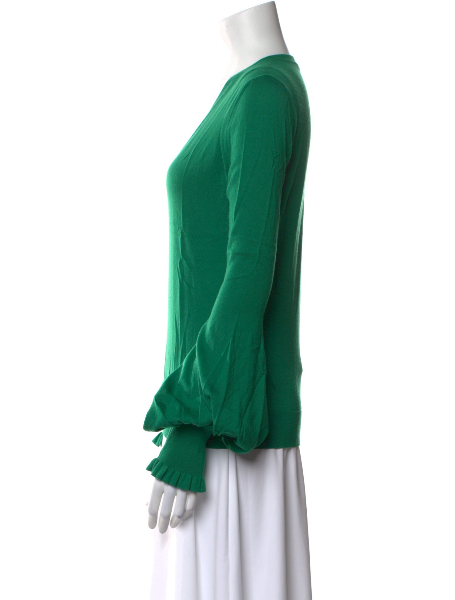 Alexander McQueen Wool V-Neck Top