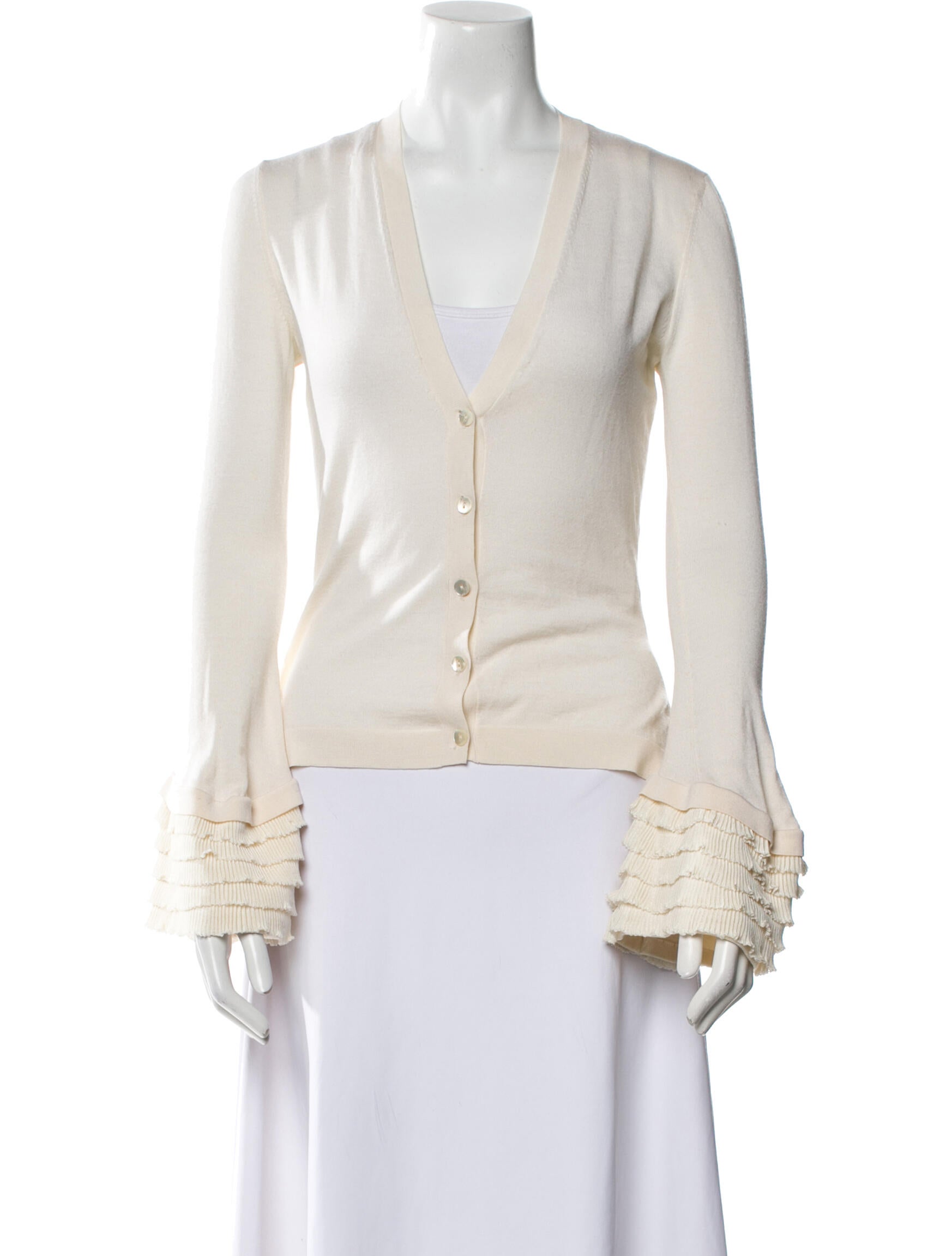 Alexander McQueen Wool V-Neck Sweater