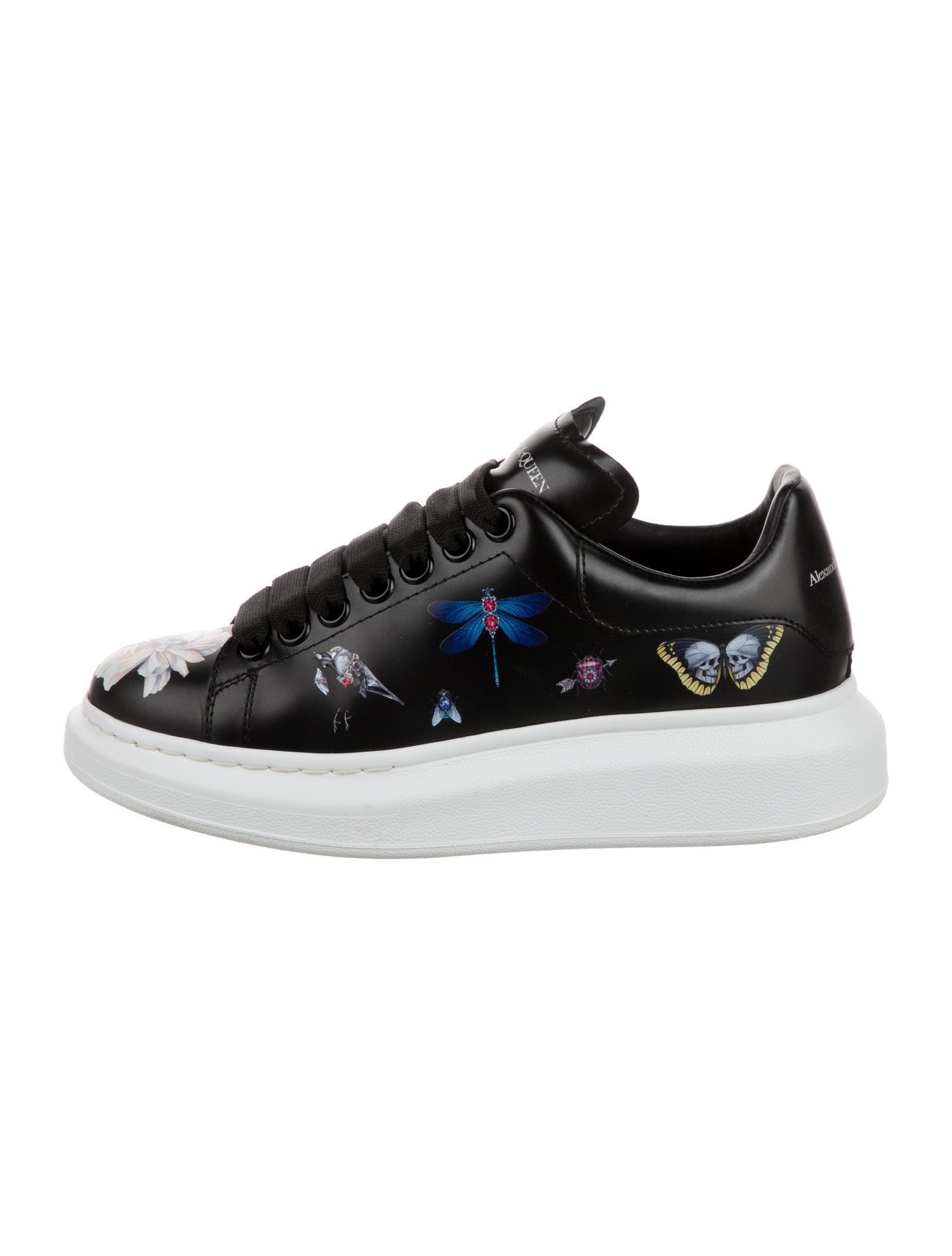 Alexander McQueen Leather Printed Sneakers