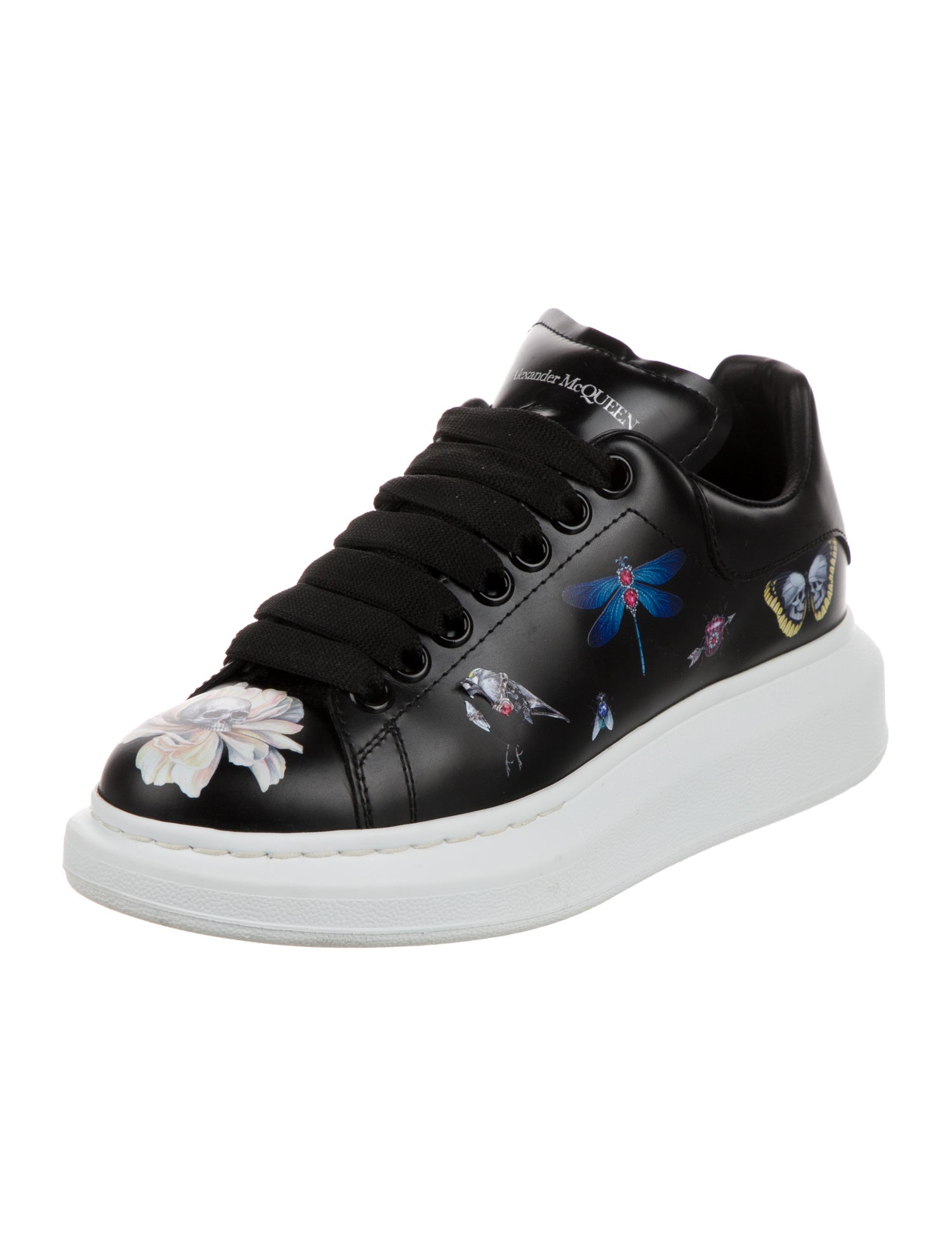 Alexander McQueen Leather Printed Sneakers