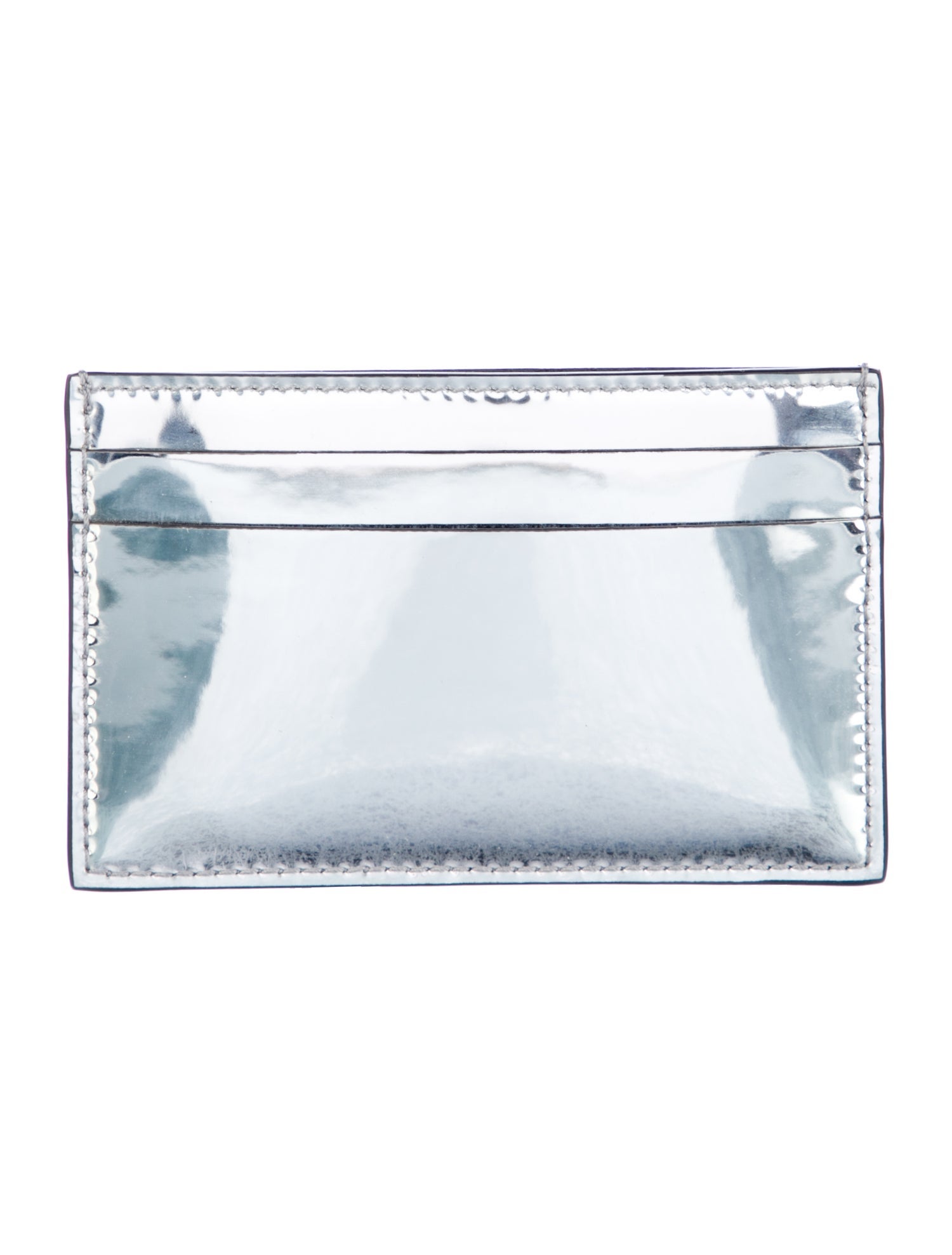 Alexander McQueen Patent Leather Printed Card Holder