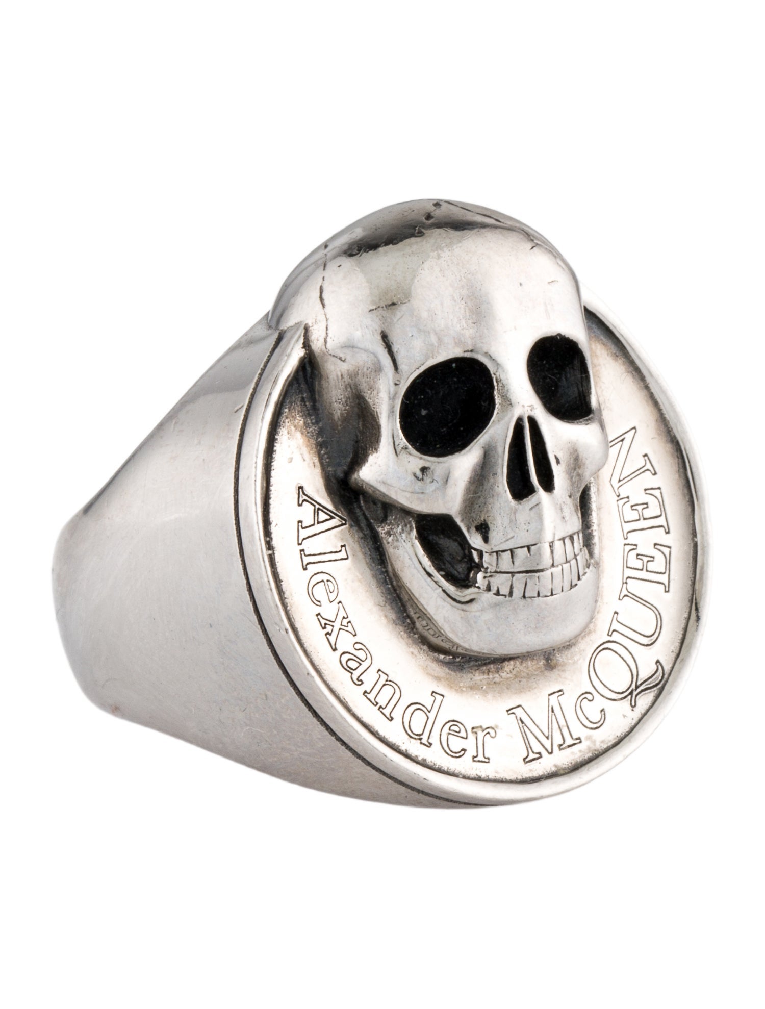 Alexander McQueen Skull Signet Ring