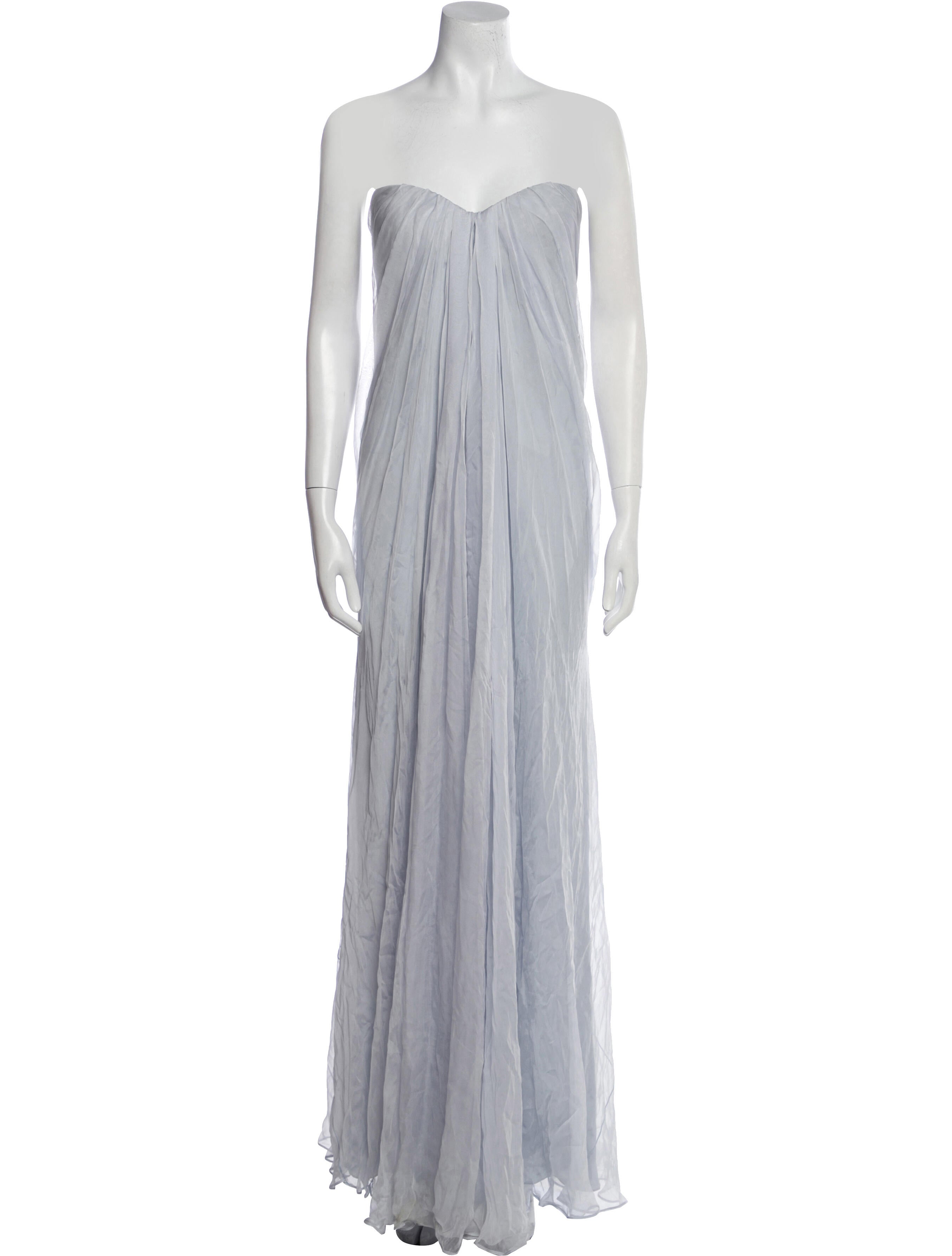 Alexander McQueen Silk Long Dress