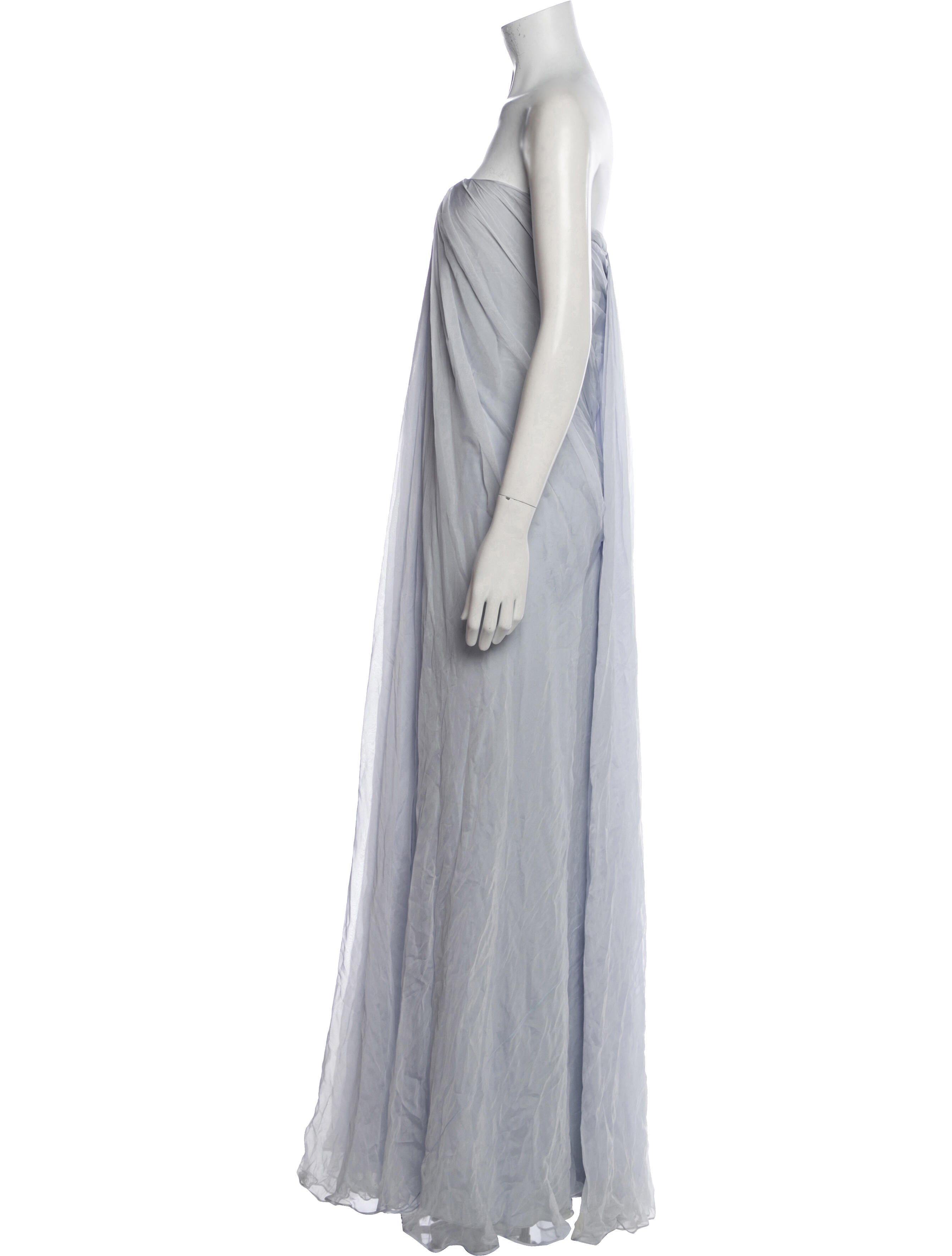 Alexander McQueen Silk Long Dress