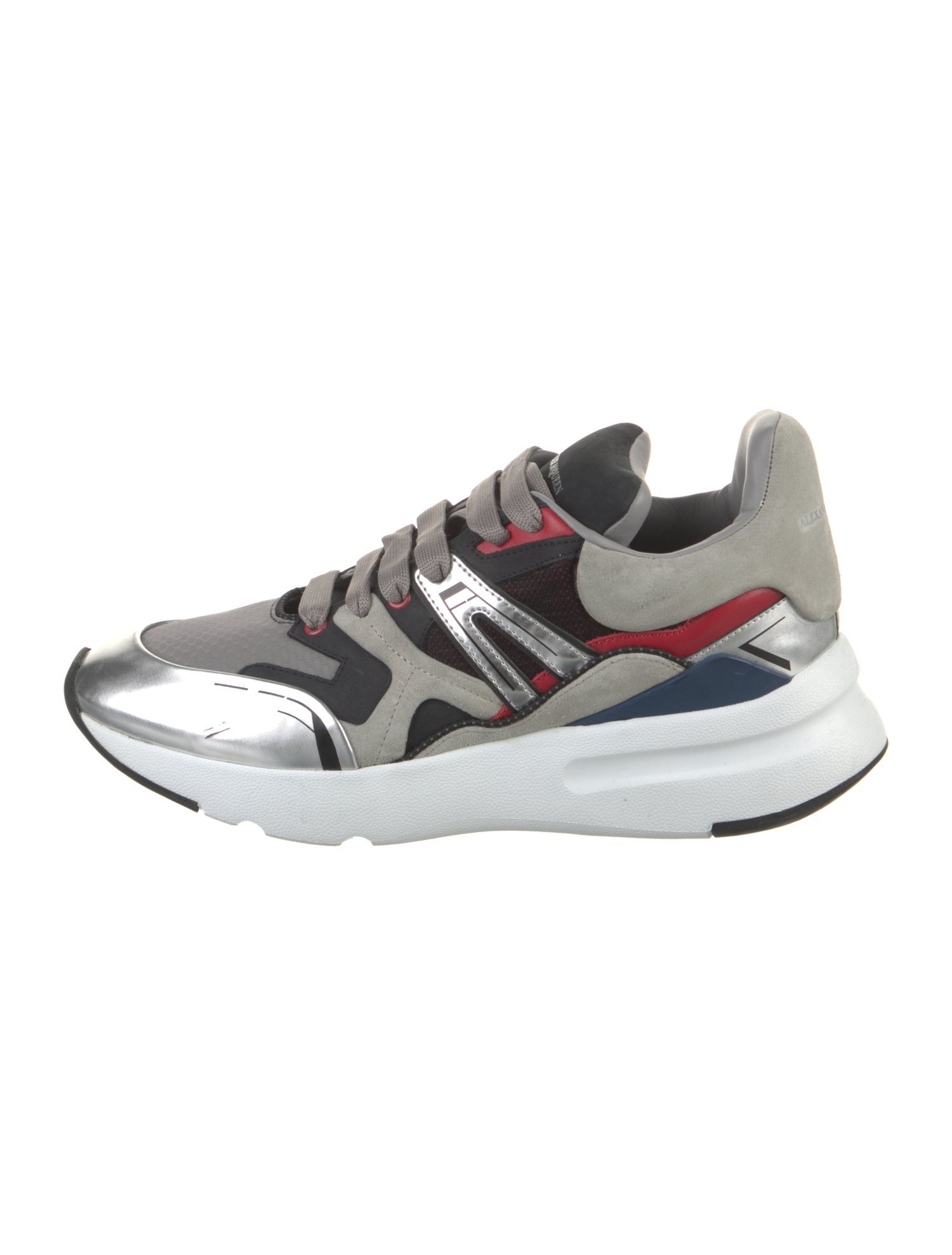 Alexander McQueen Suede Printed Athletic Sneakers