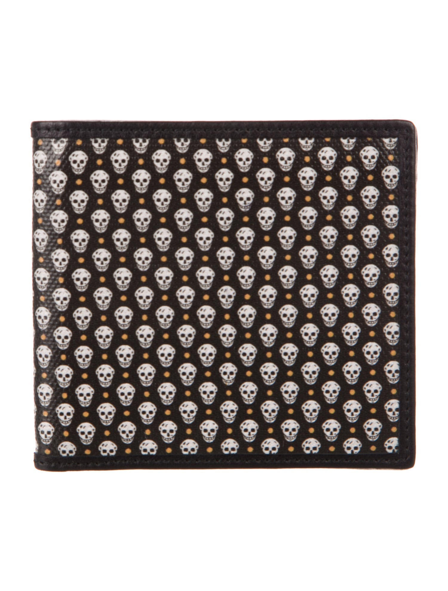 Alexander McQueen Leather Printed Bifold Wallet