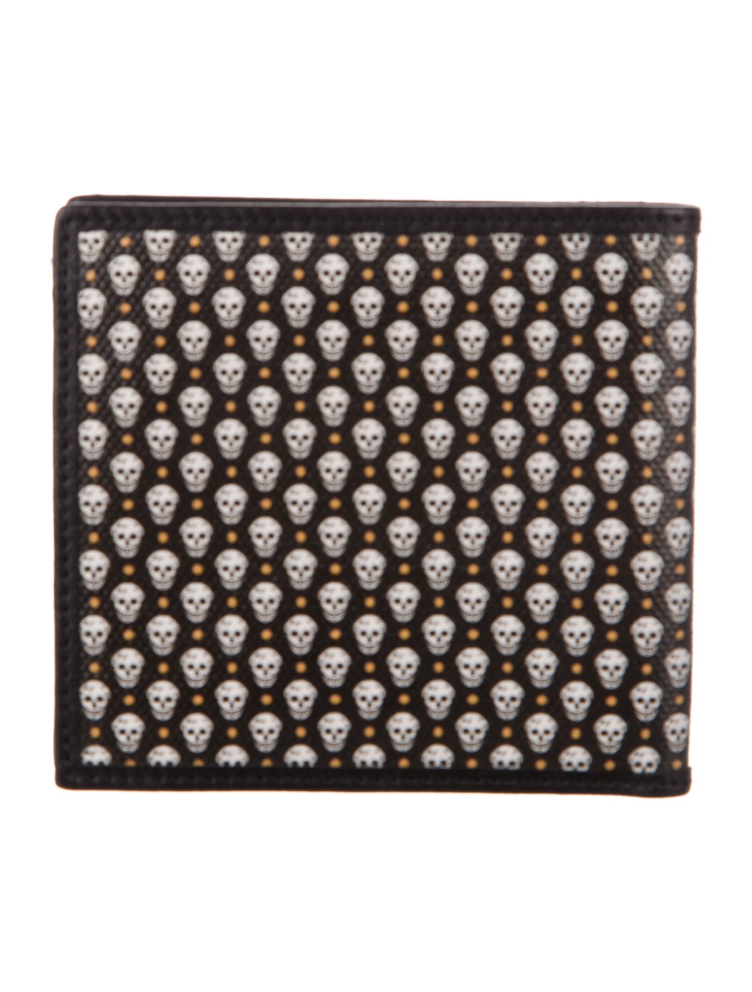 Alexander McQueen Leather Printed Bifold Wallet