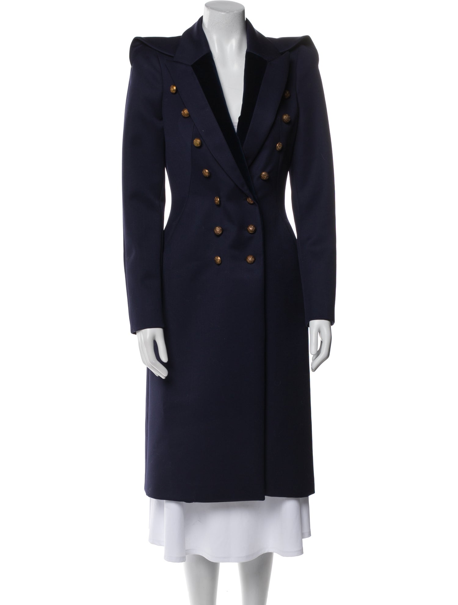 Alexander McQueen Wool Peacoat