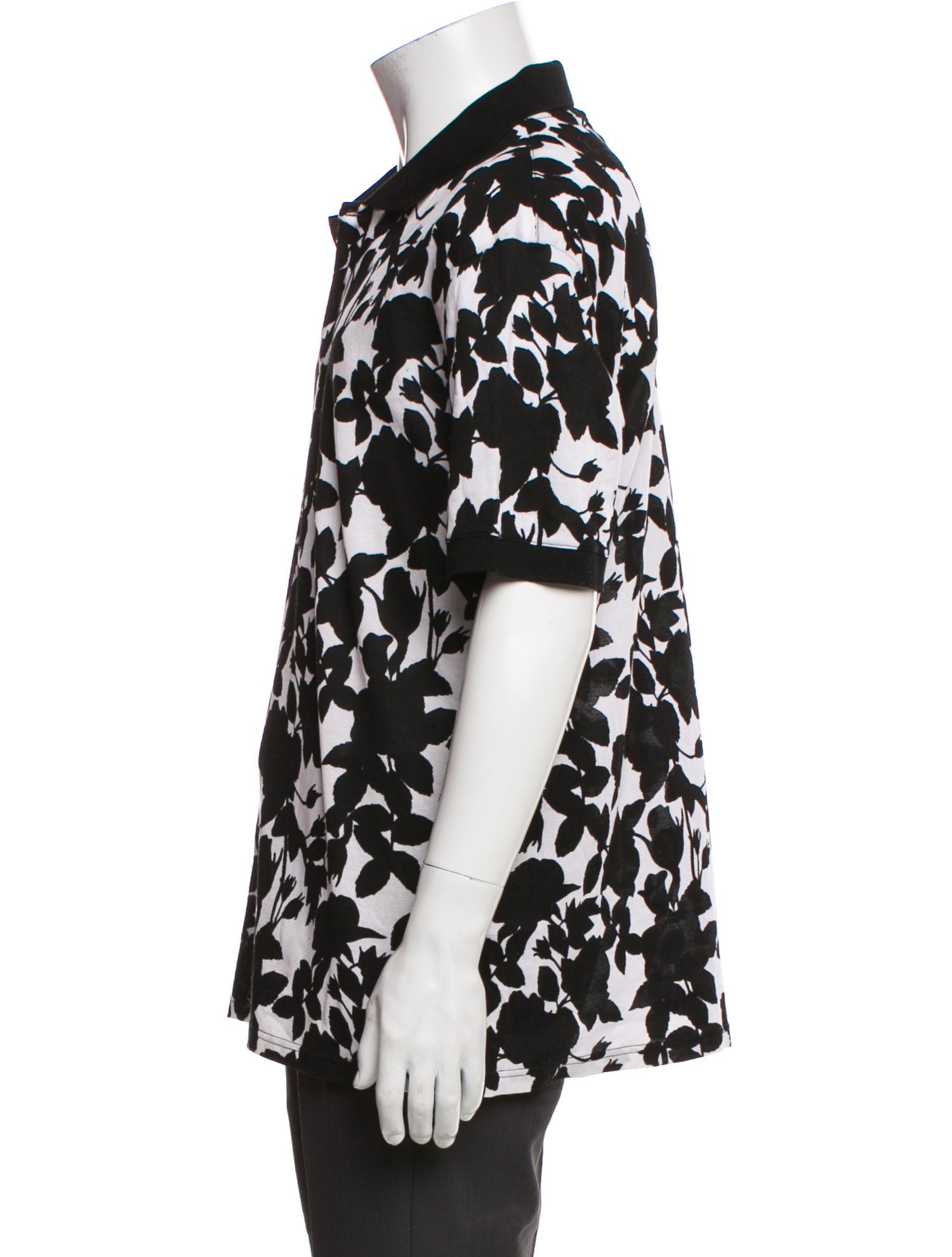 Alexander McQueen 2016 Floral Print Polo Shirt