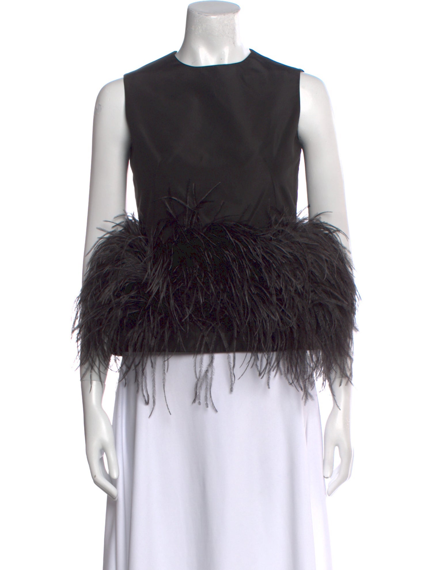 Alexander McQueen Crew Neck Sleeveless Top